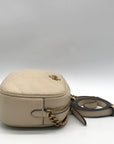 Tory Burch Cream Quilted Leather Crossbody Bag