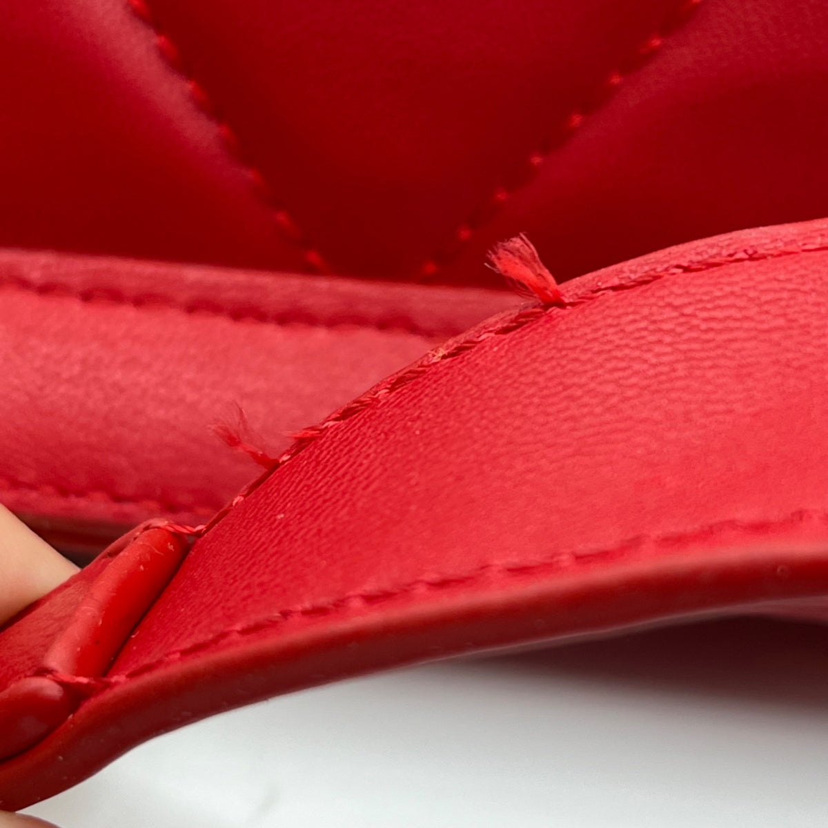 Badgley Mischka Red Faux Leather Convertible Crossbody