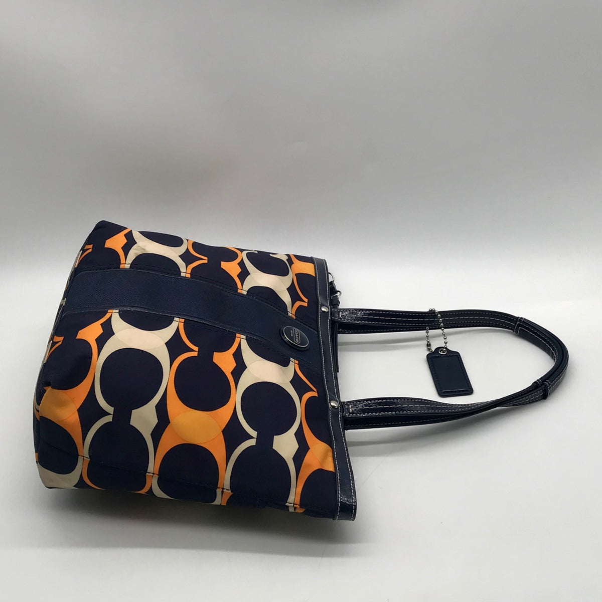 Coach Multicolored Signature Nylon Stripe Linear Tote Bag F23908