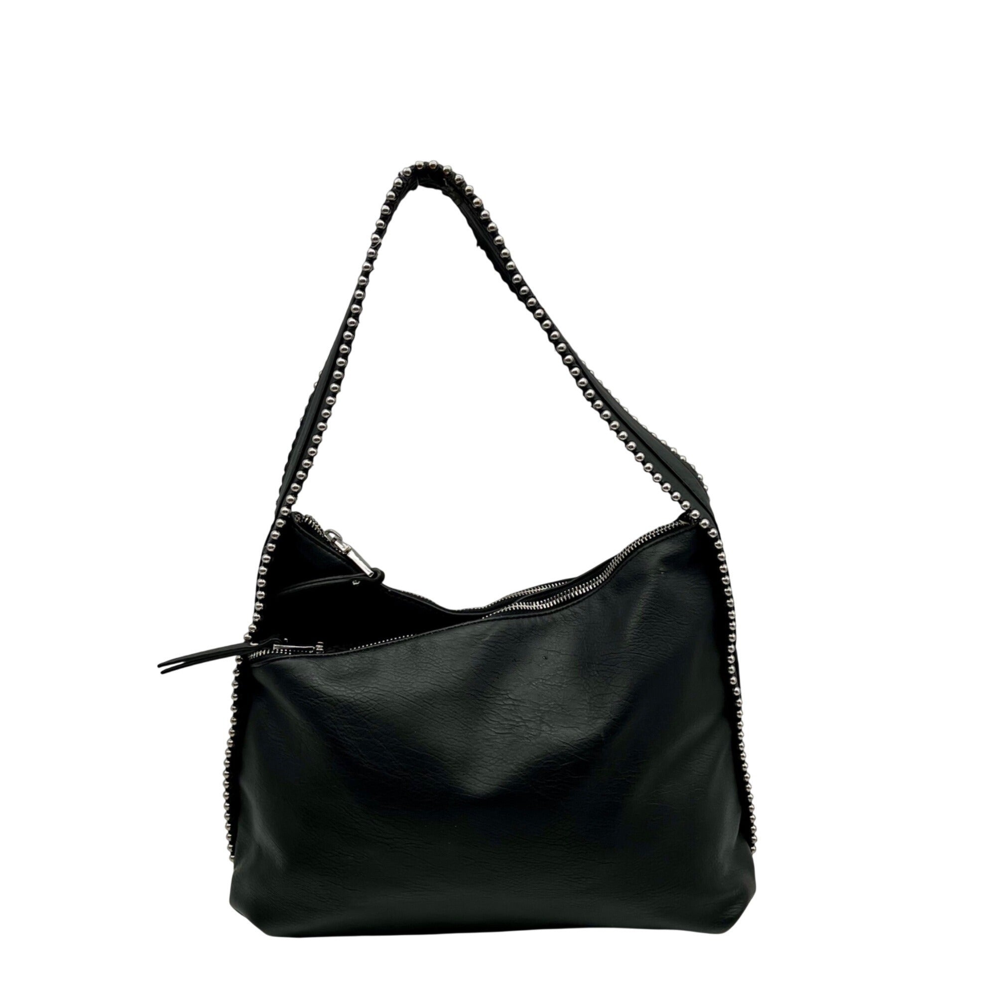 I.N.C. Black Studded Shoulder Bag