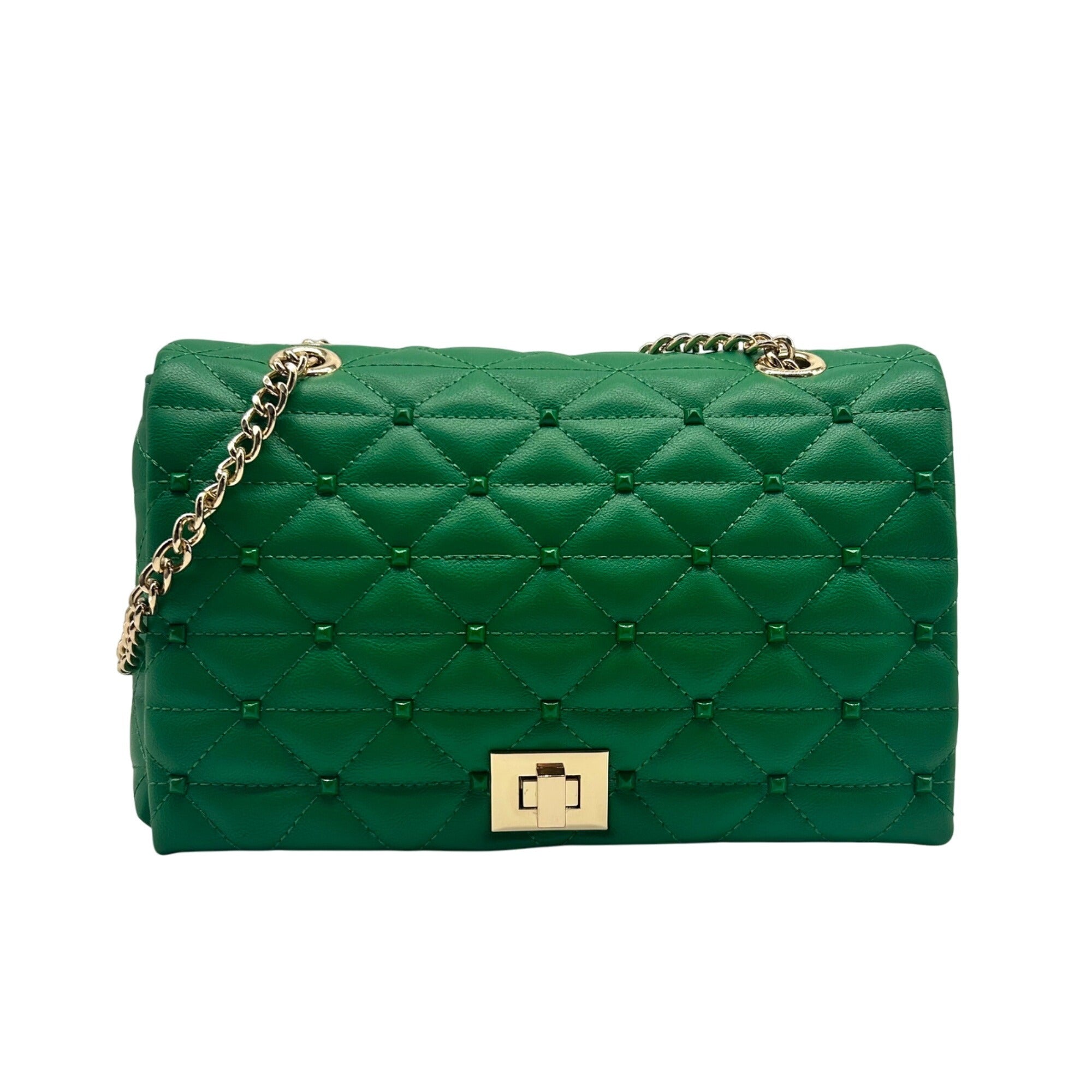 I.N.C. International Concepts Bright Pine Ajae Studded Shoulder Bag