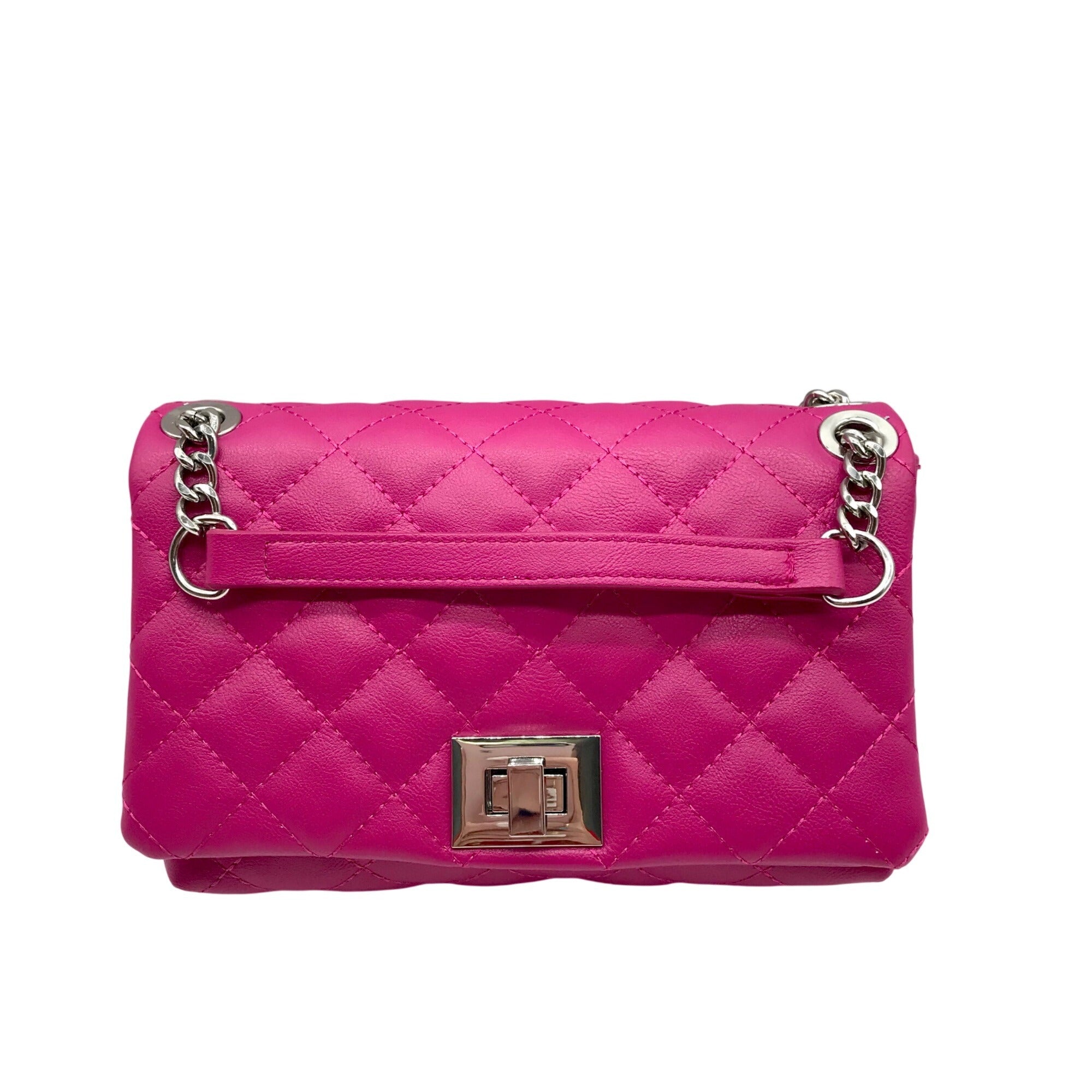 I.N.C. International Concepts Deep Pink Quilted Ajae Crossbody Bag 