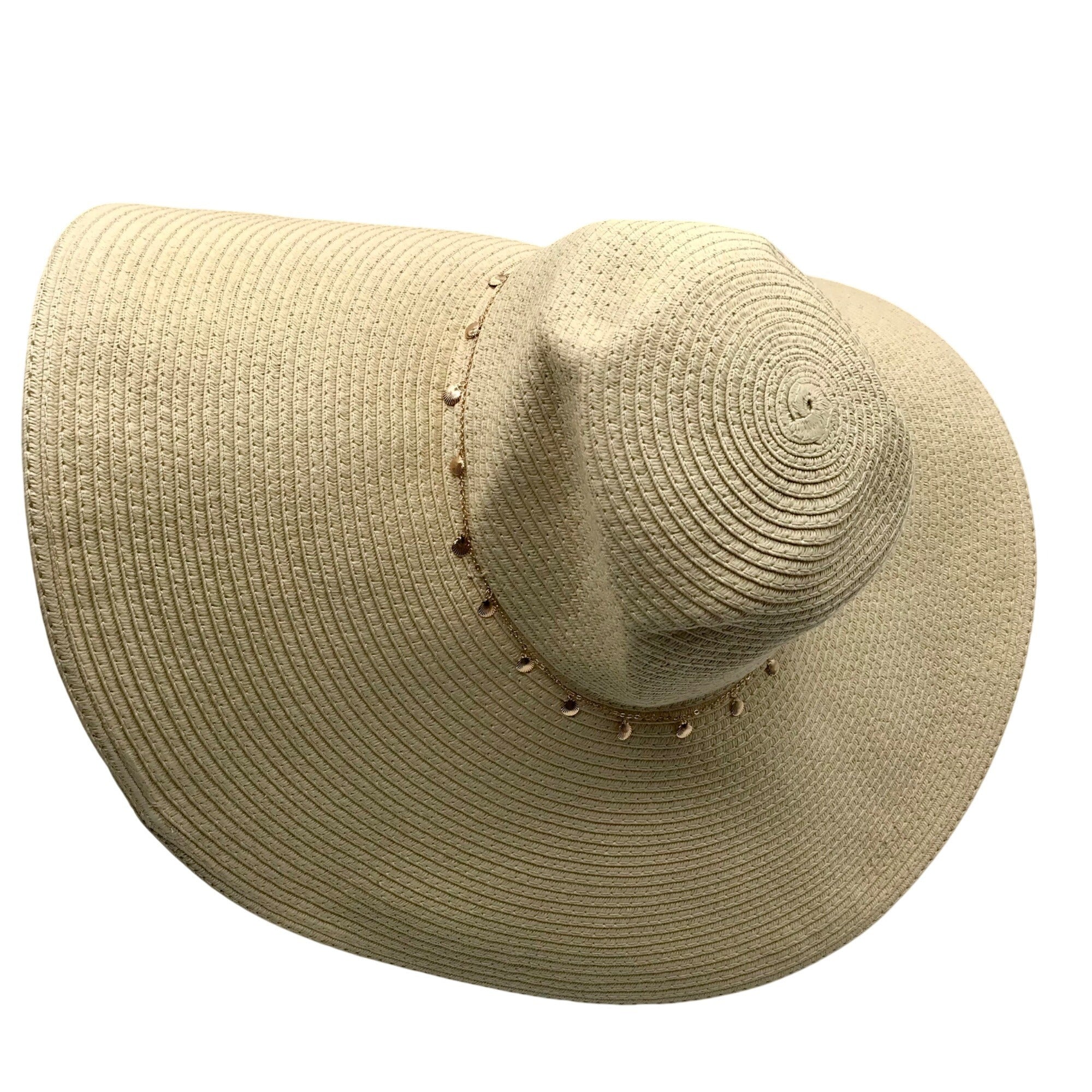  I.N.C. International Concepts Natural Embellished Oversized Floppy Hat 