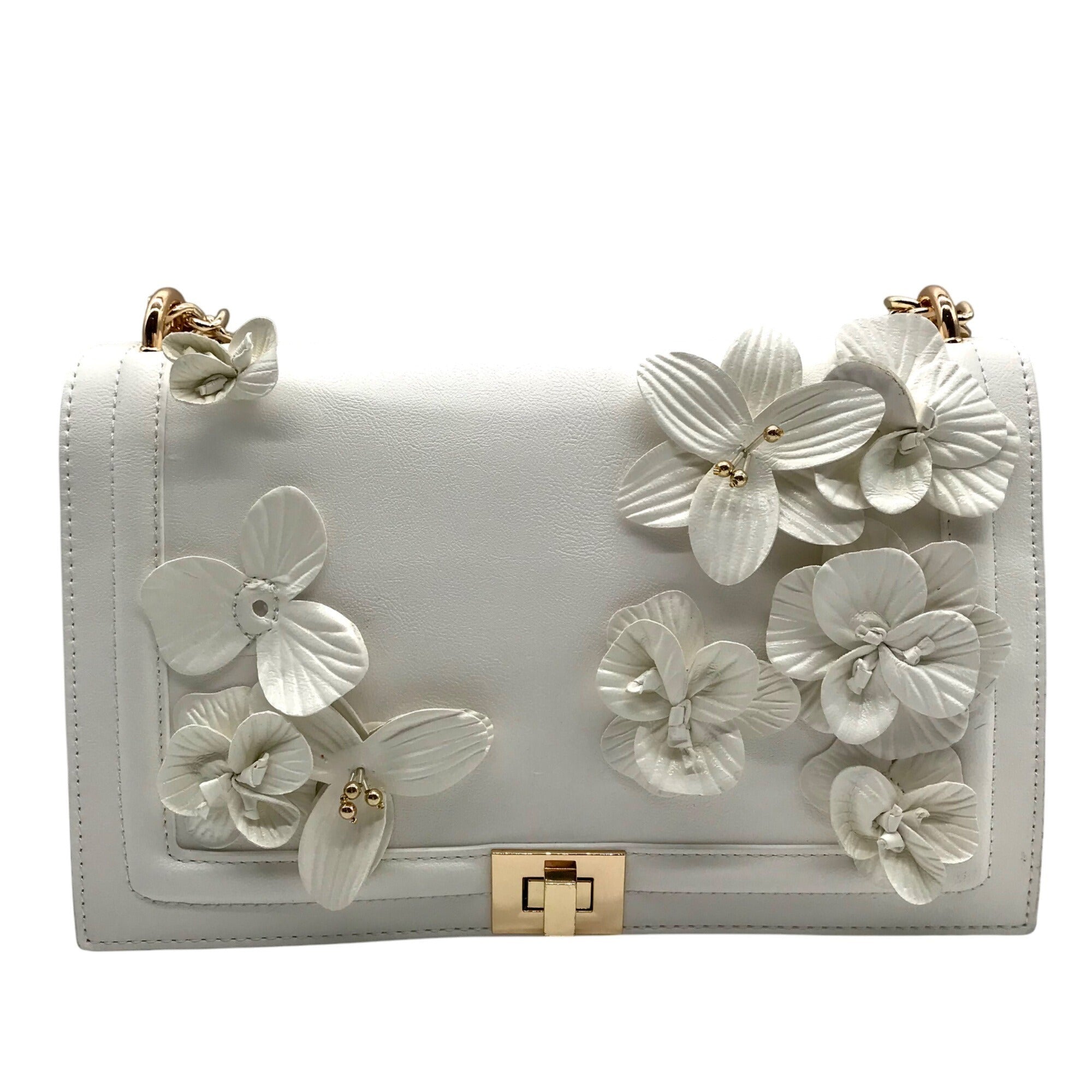 I.N.C. International Concepts Vanilla Ajae Flap Floral Crossbody Bag