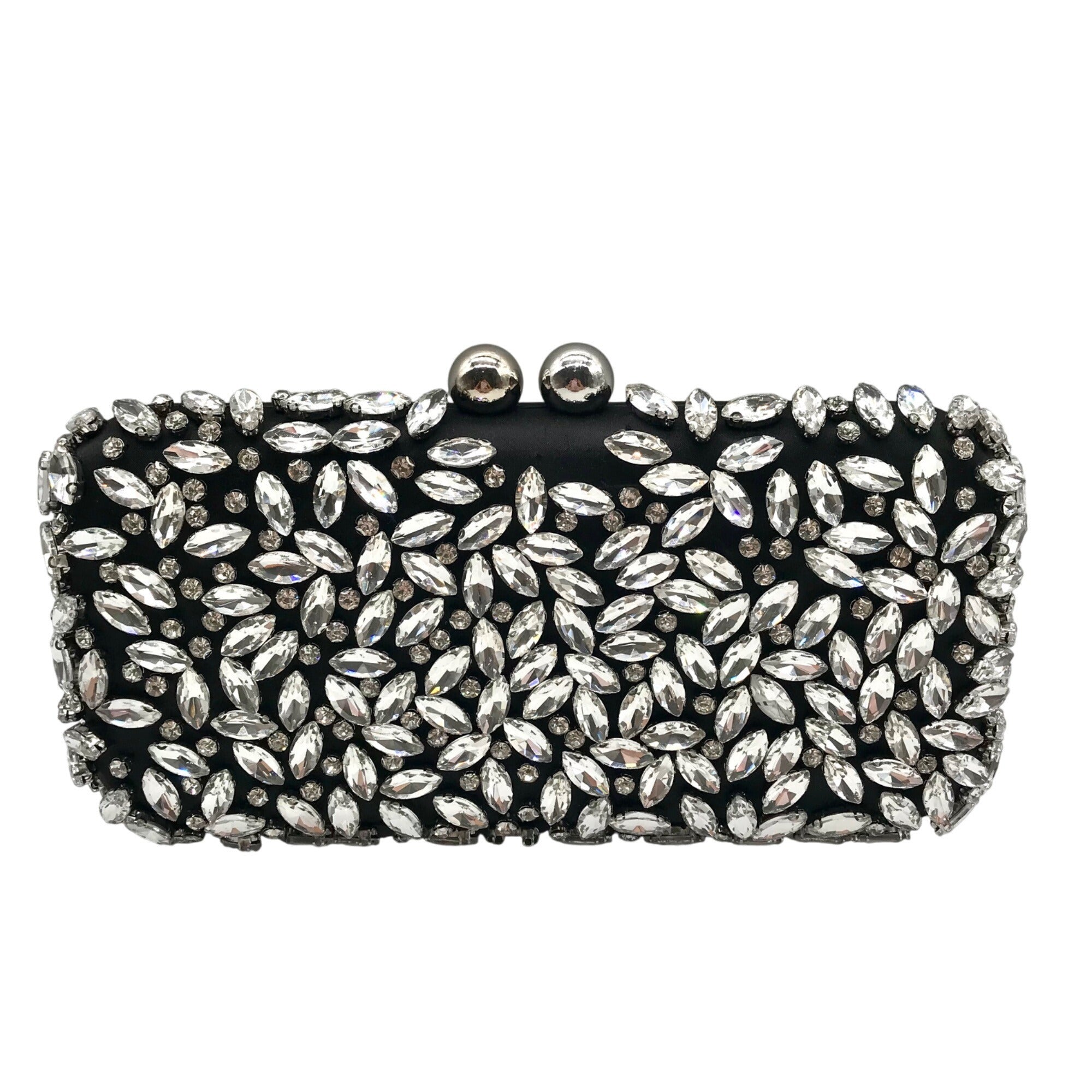 I.n.c. International Concepts Black East West Embellished Small Minaudiere Clutch