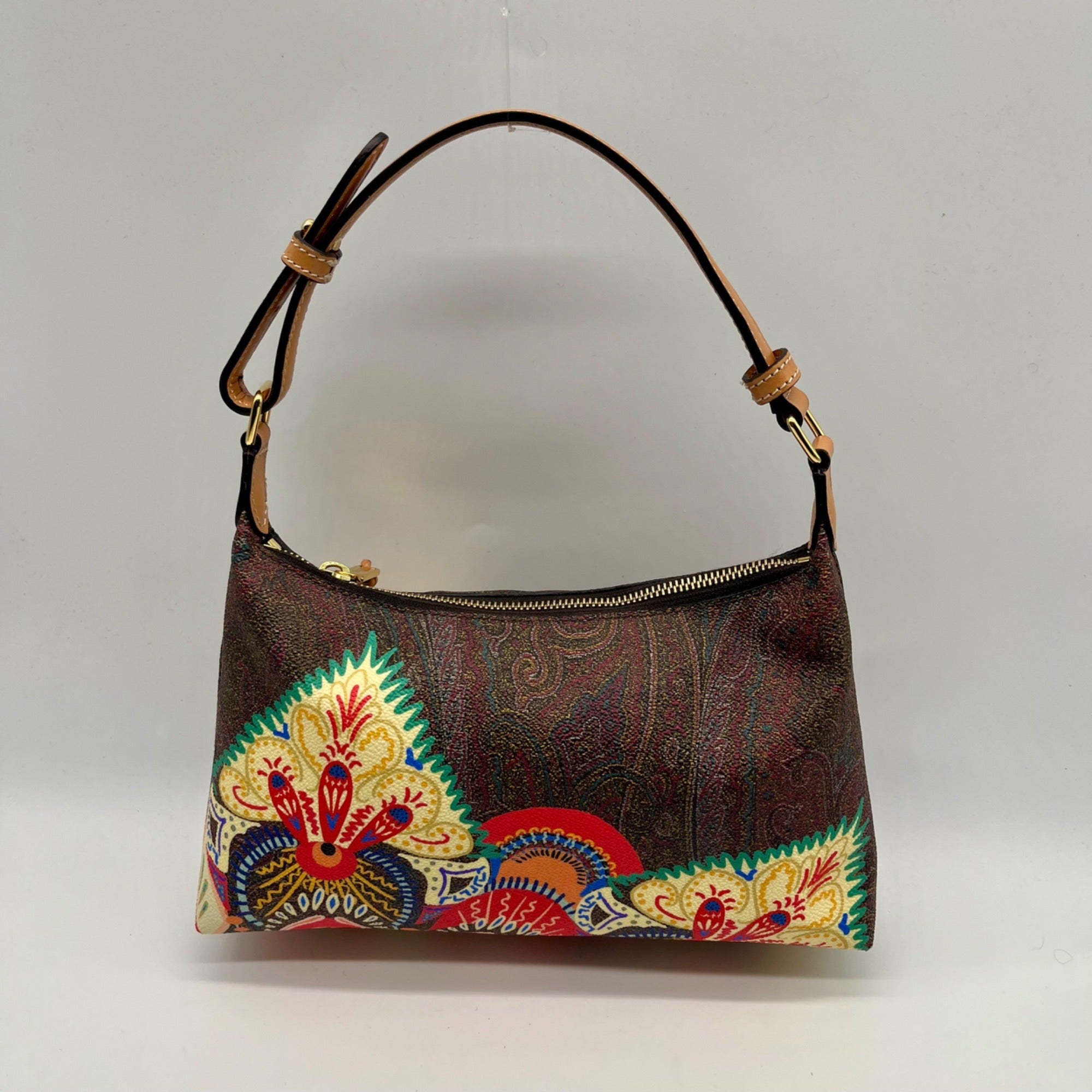 Etro Multicolored Canvas Shoulder Bag