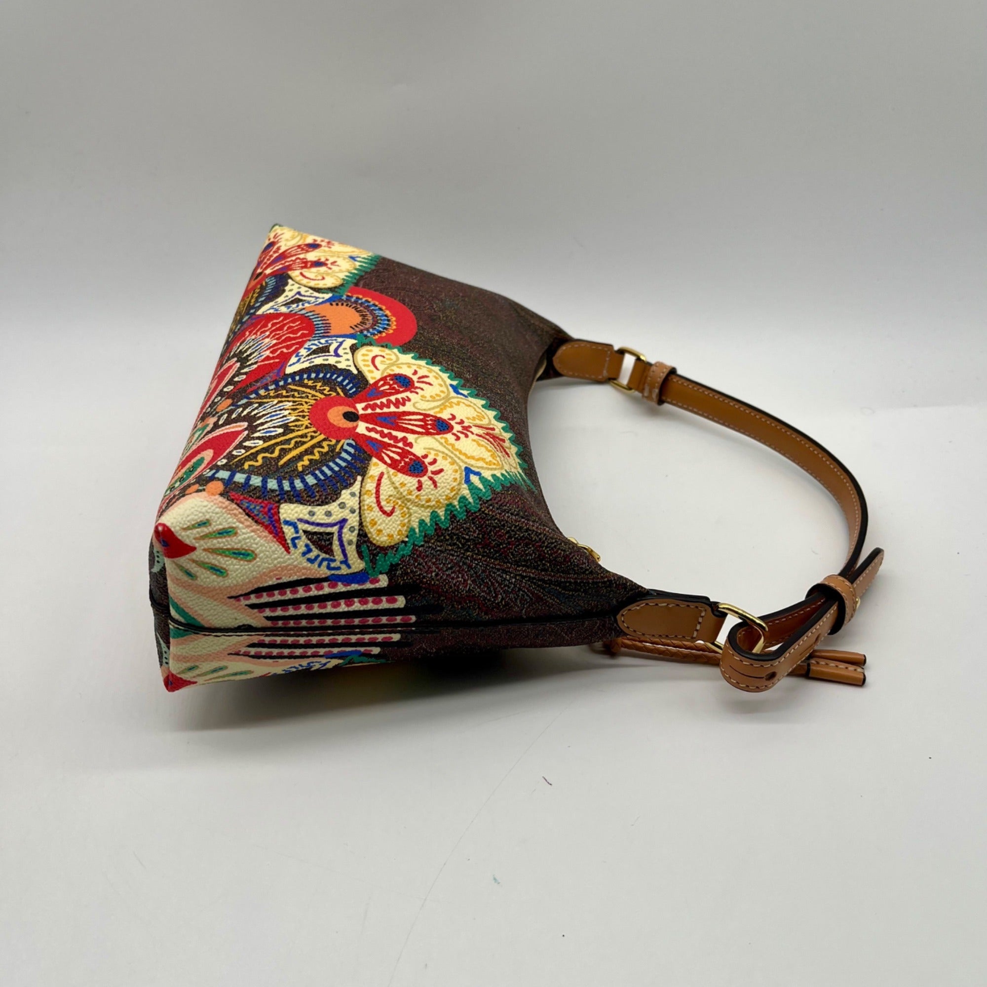 Etro Multicolored Canvas Shoulder Bag