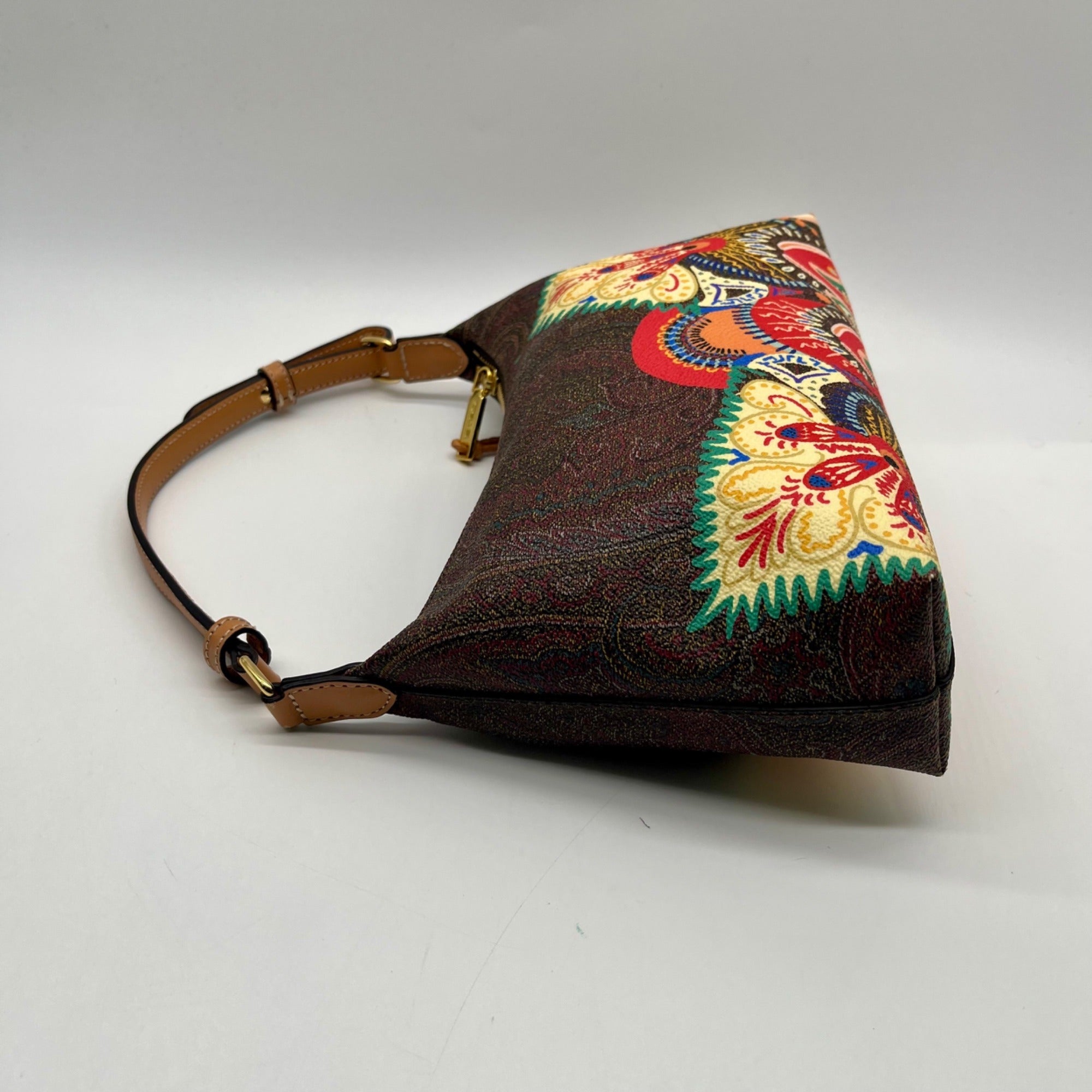 Etro Multicolored Canvas Shoulder Bag