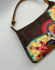 Etro Multicolored Canvas Shoulder Bag