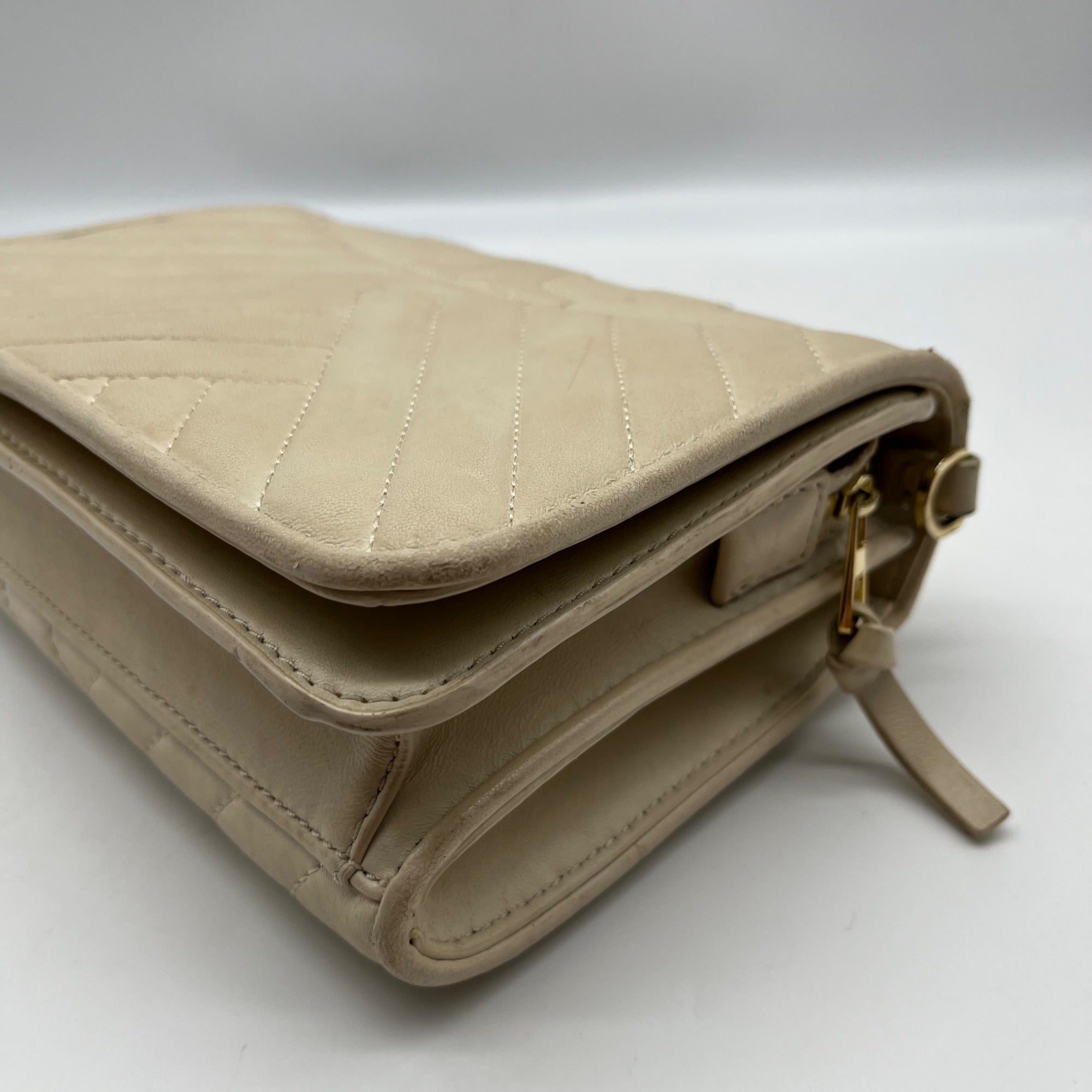 Tory Burch Ivory Leather Alexa Combo Crossbody