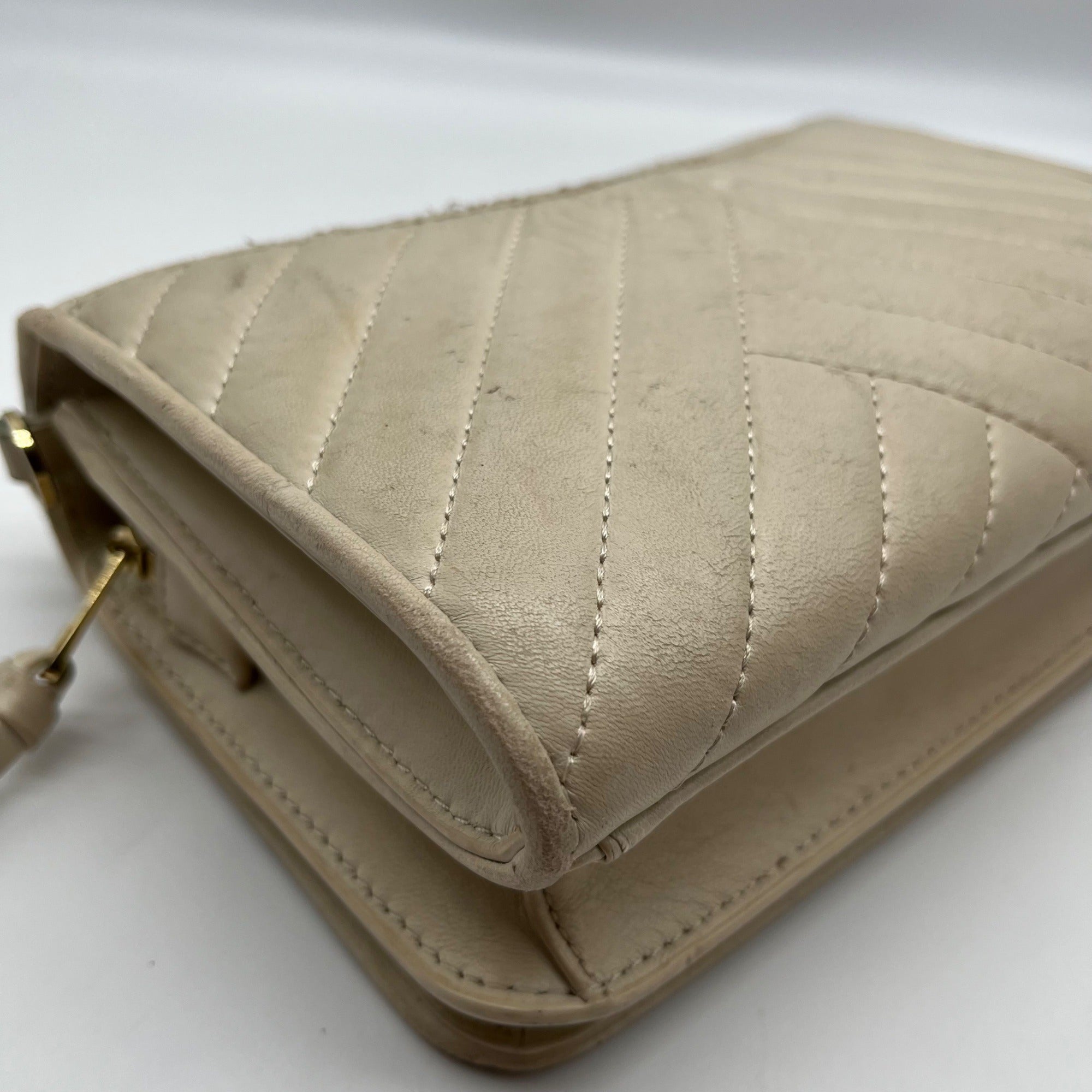Tory Burch Ivory Leather Alexa Combo Crossbody