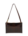 Burberry Brown Vinyl Nova Check Shoulder Bag