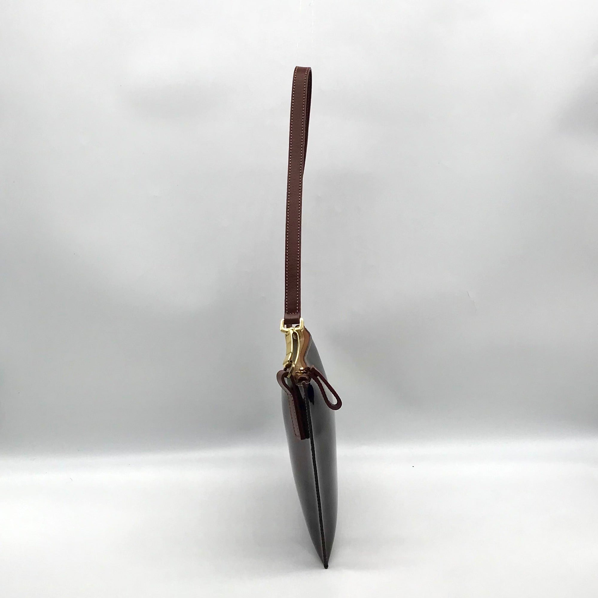 Burberry Brown Vinyl Nova Check Shoulder Bag