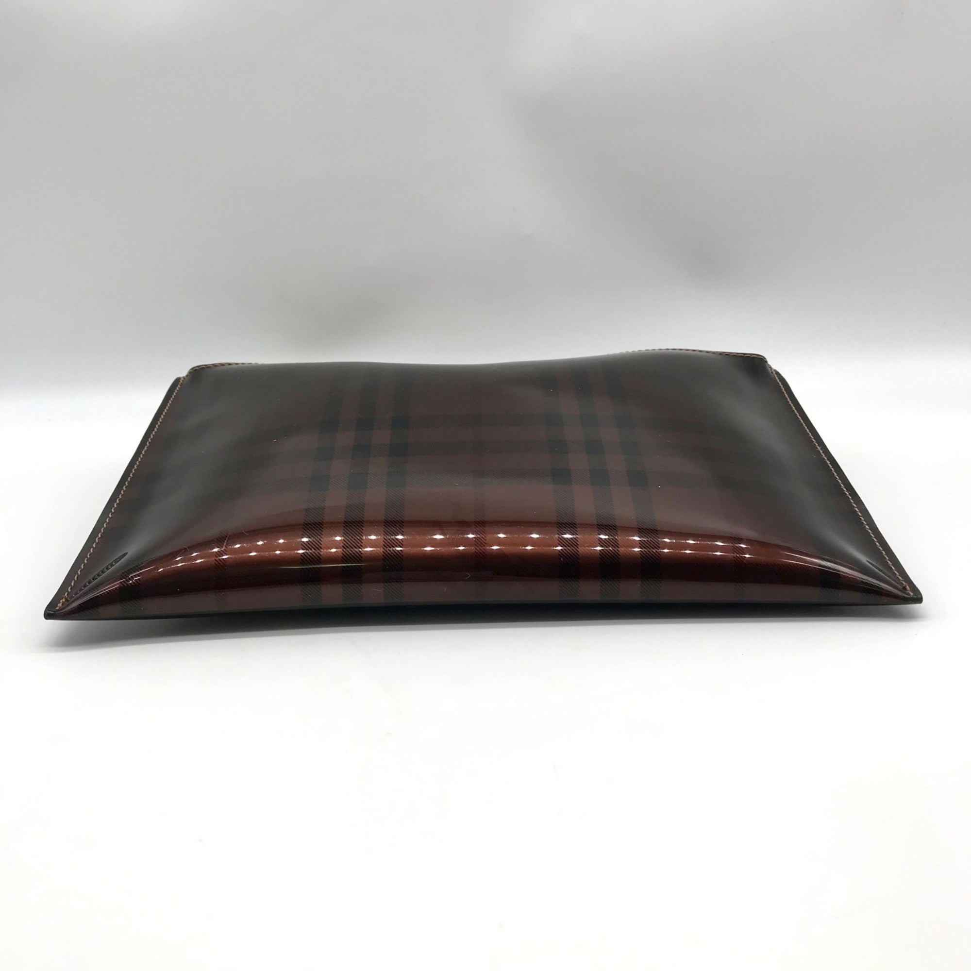 Burberry Brown Vinyl Nova Check Shoulder Bag