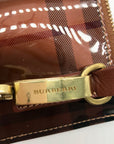 Burberry Brown Vinyl Nova Check Shoulder Bag