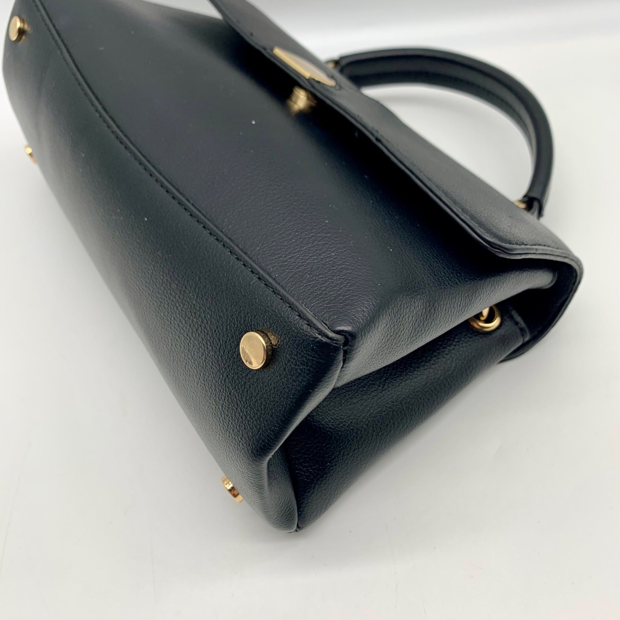 On 34th Black Kristt Solid Top Handle Convertible Satchel Bag