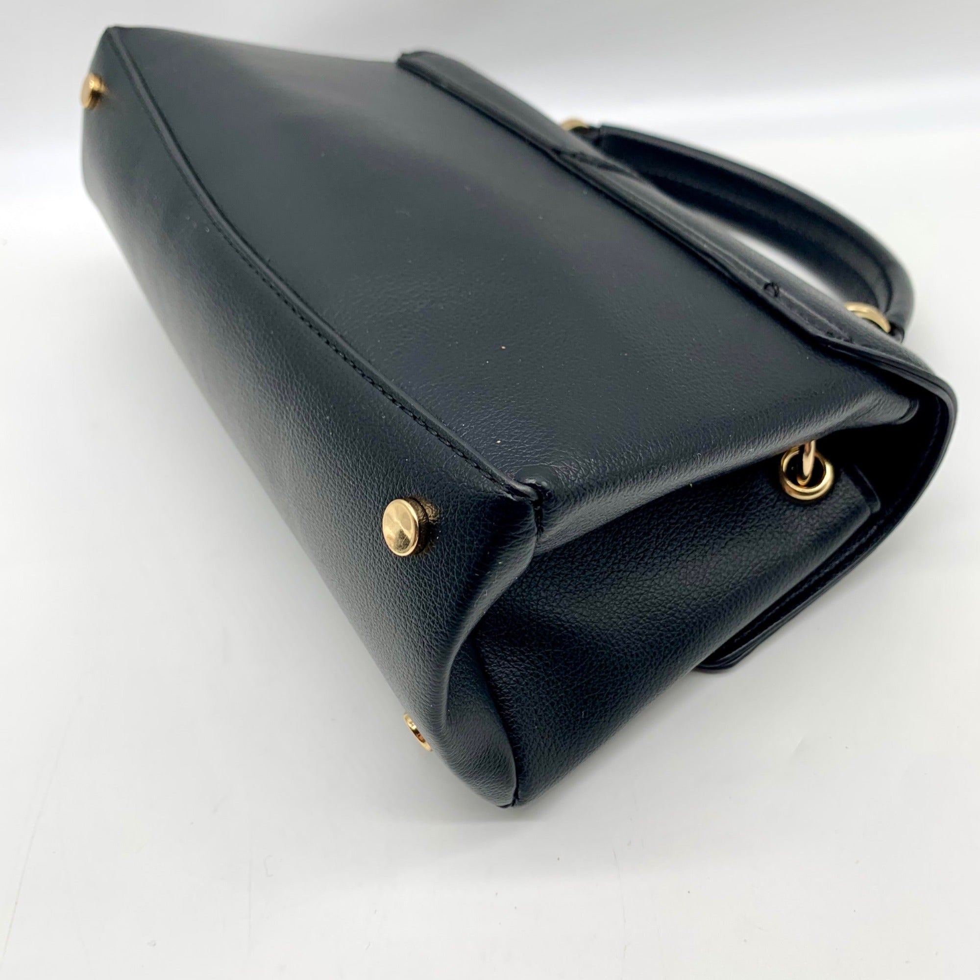On 34th Black Kristt Solid Top Handle Convertible Satchel Bag