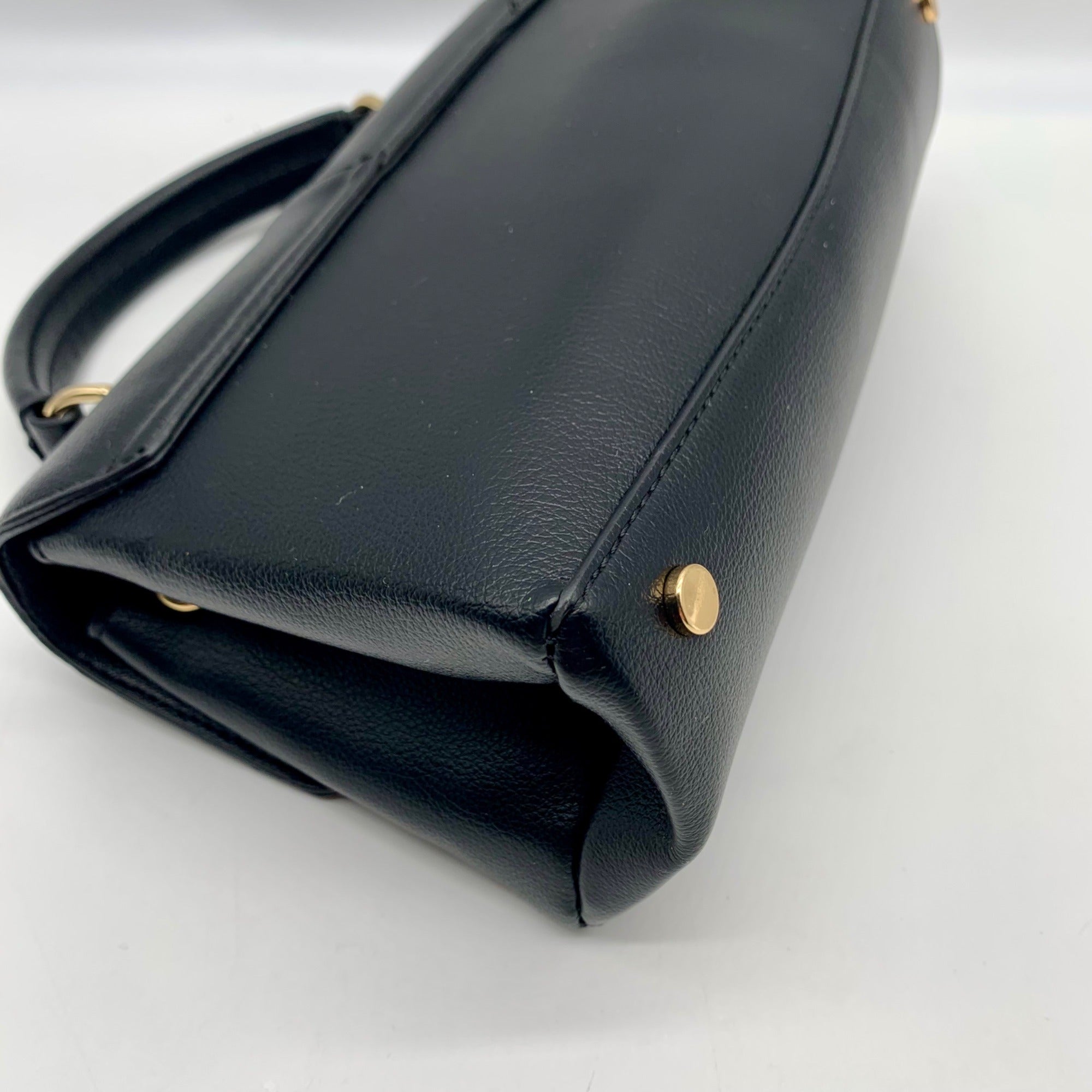 On 34th Black Kristt Solid Top Handle Convertible Satchel Bag