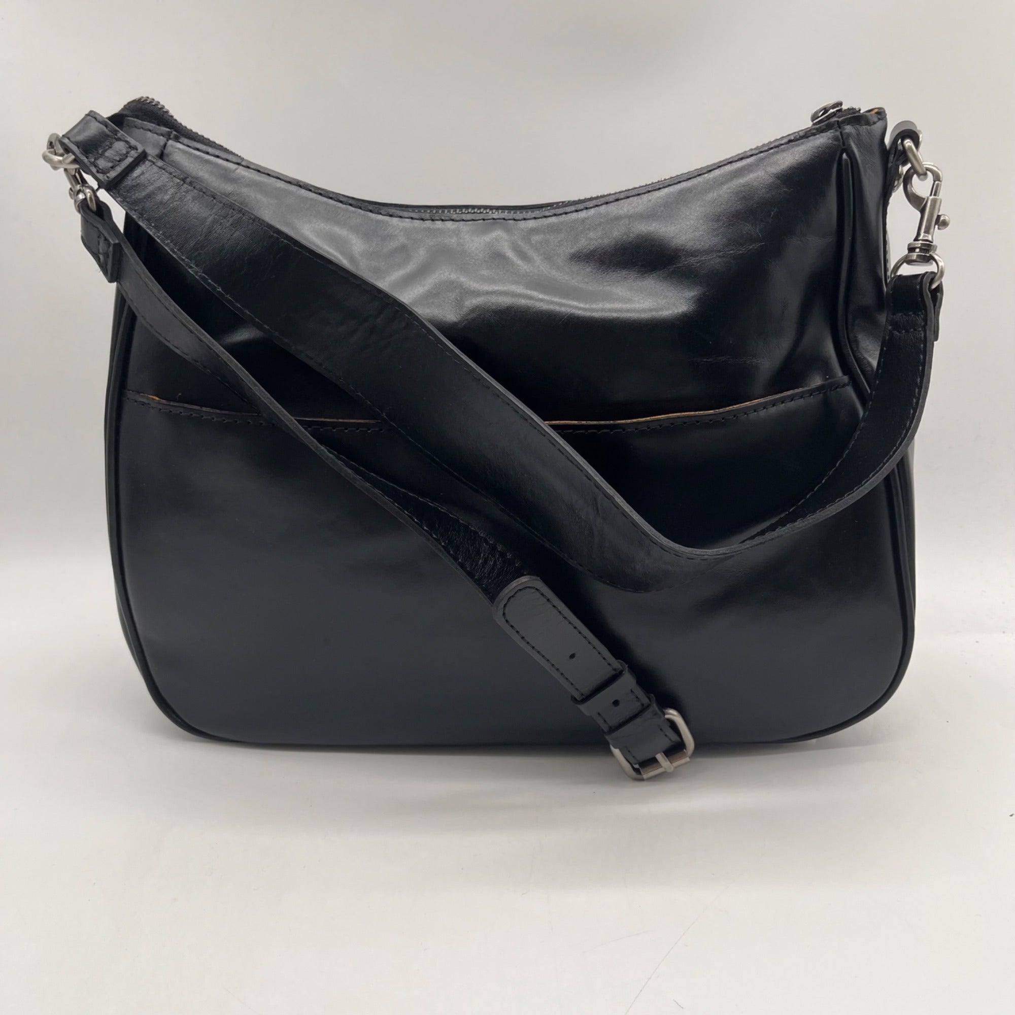 Patricia Nash Athani Black Large Leather Shoulder Bag