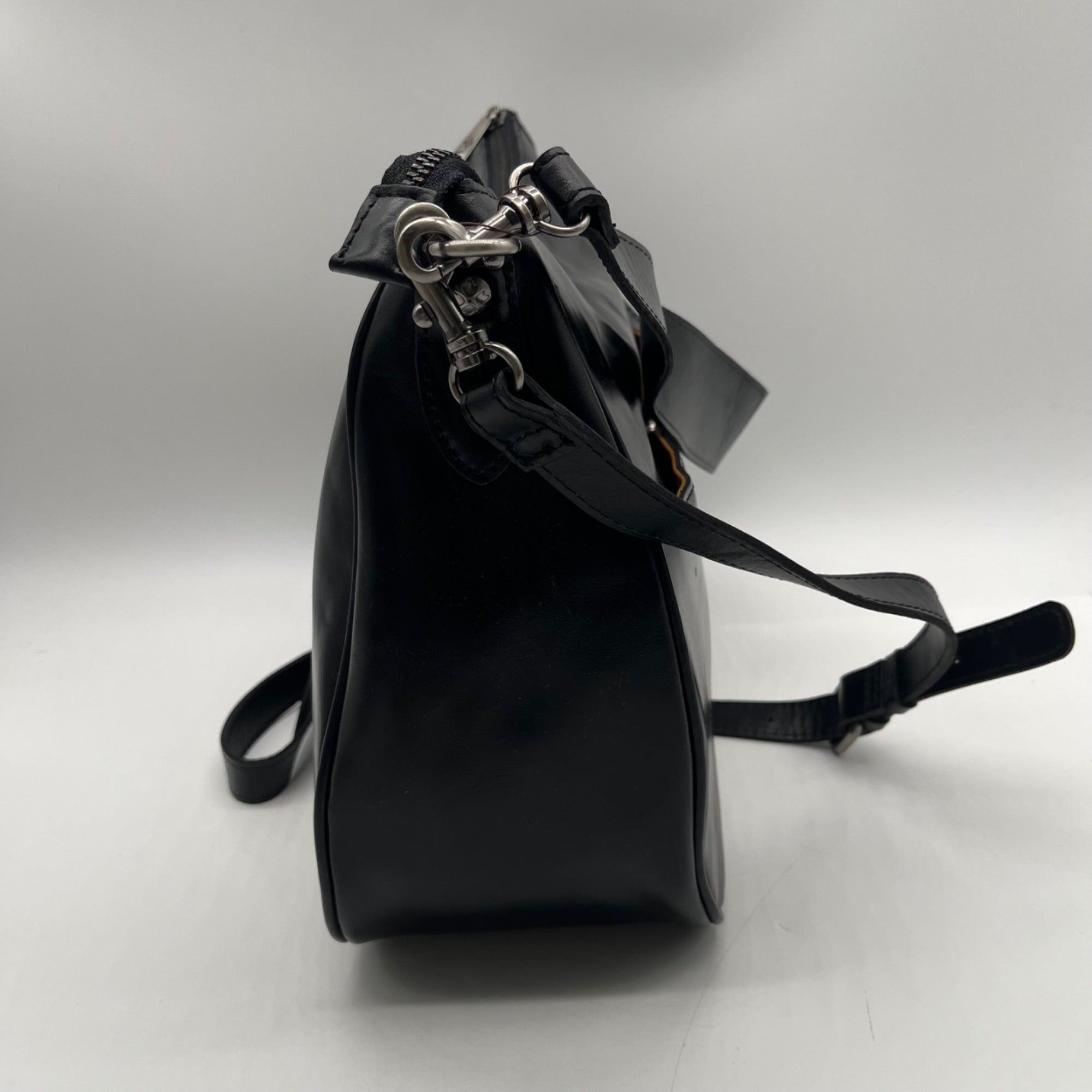 Patricia Nash Athani Black Large Leather Shoulder Bag