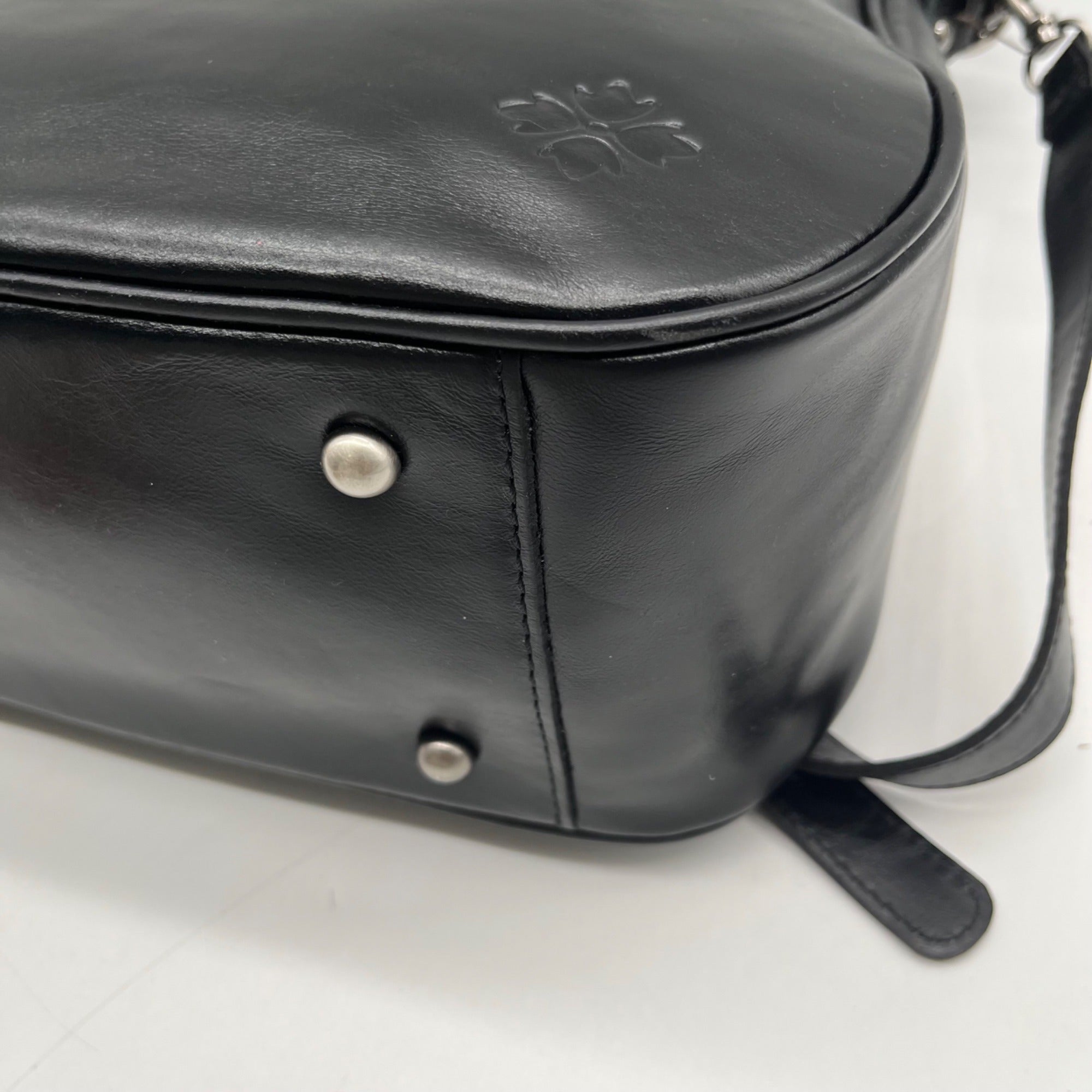 Patricia Nash Athani Black Large Leather Shoulder Bag