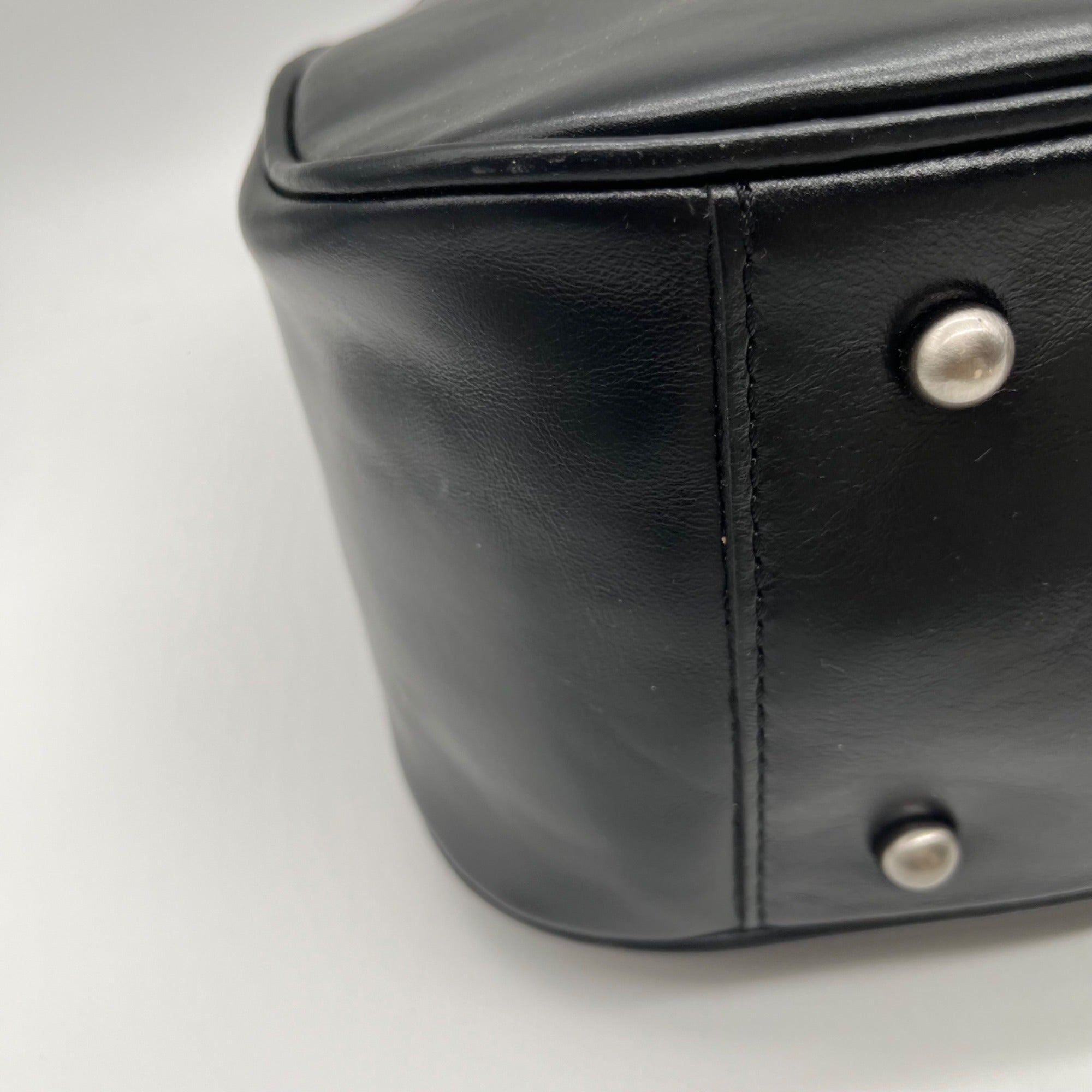 Patricia Nash Athani Black Large Leather Shoulder Bag