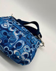 Coach Blue Fabric Poppy Shoulder Bag