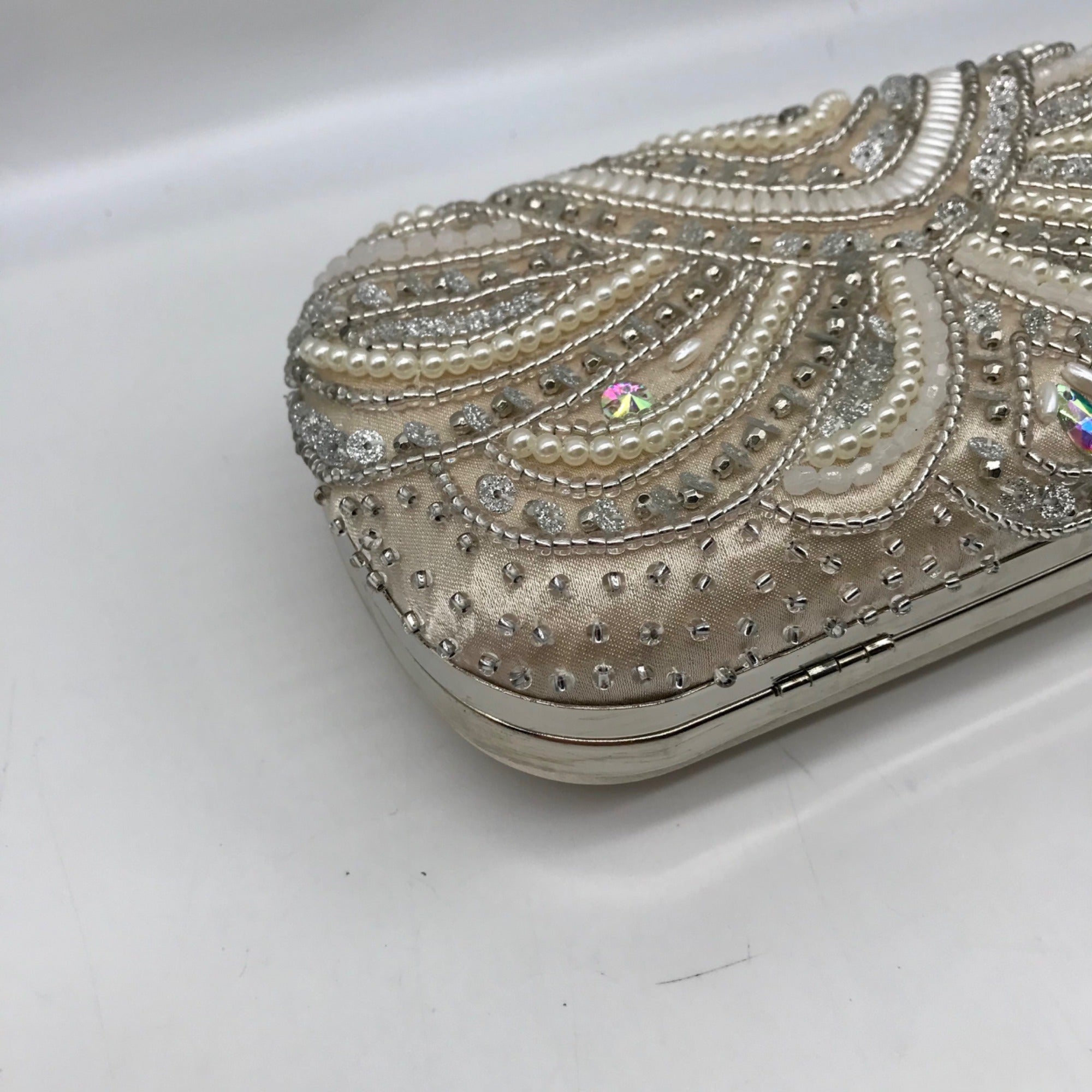 Raynee Ivory Beaded Convertible Clutch