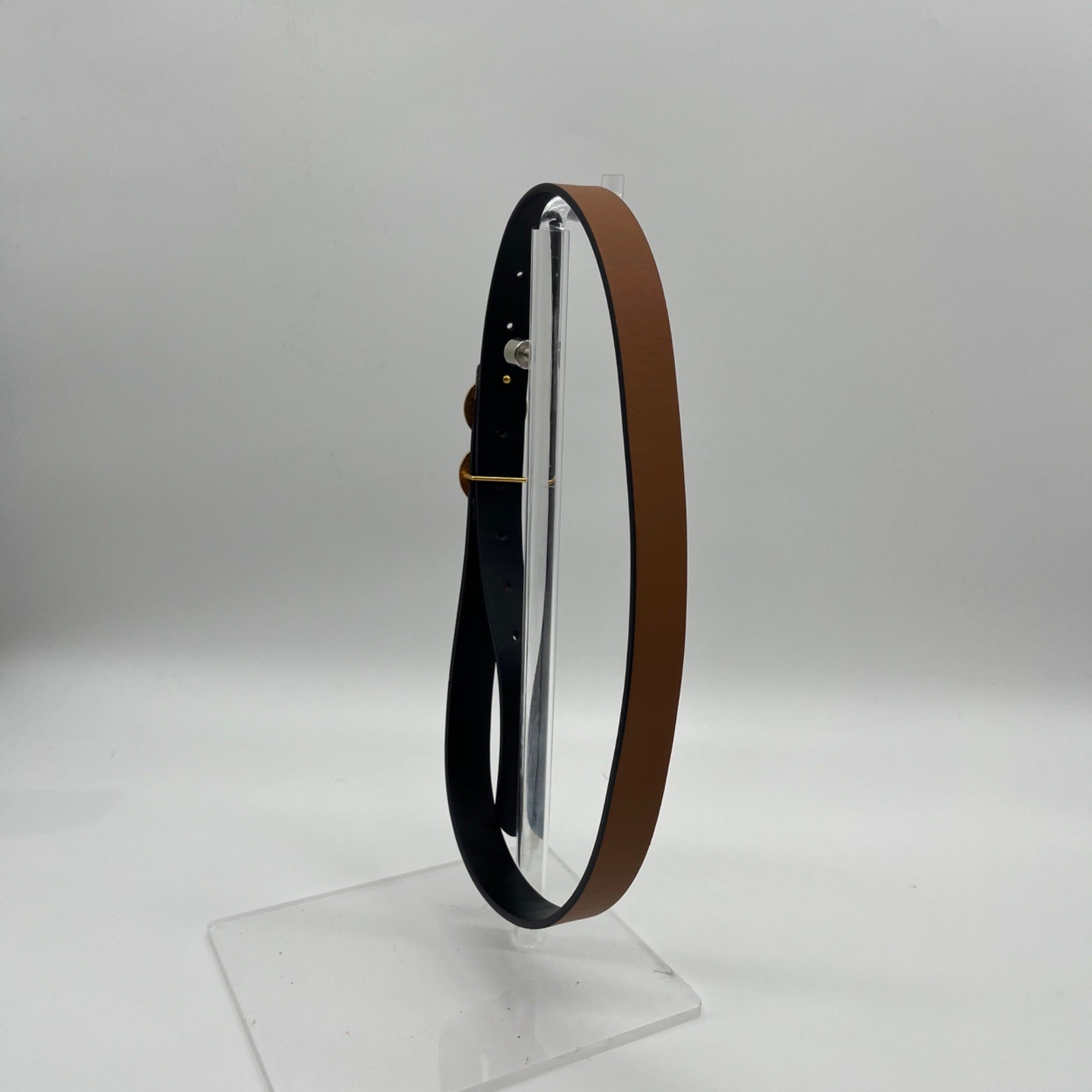 Ferragamo Black Leather Belt