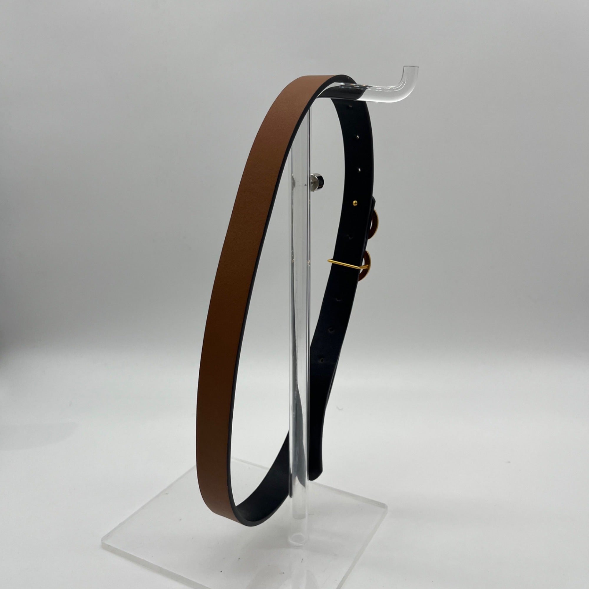 Ferragamo Black Leather Belt