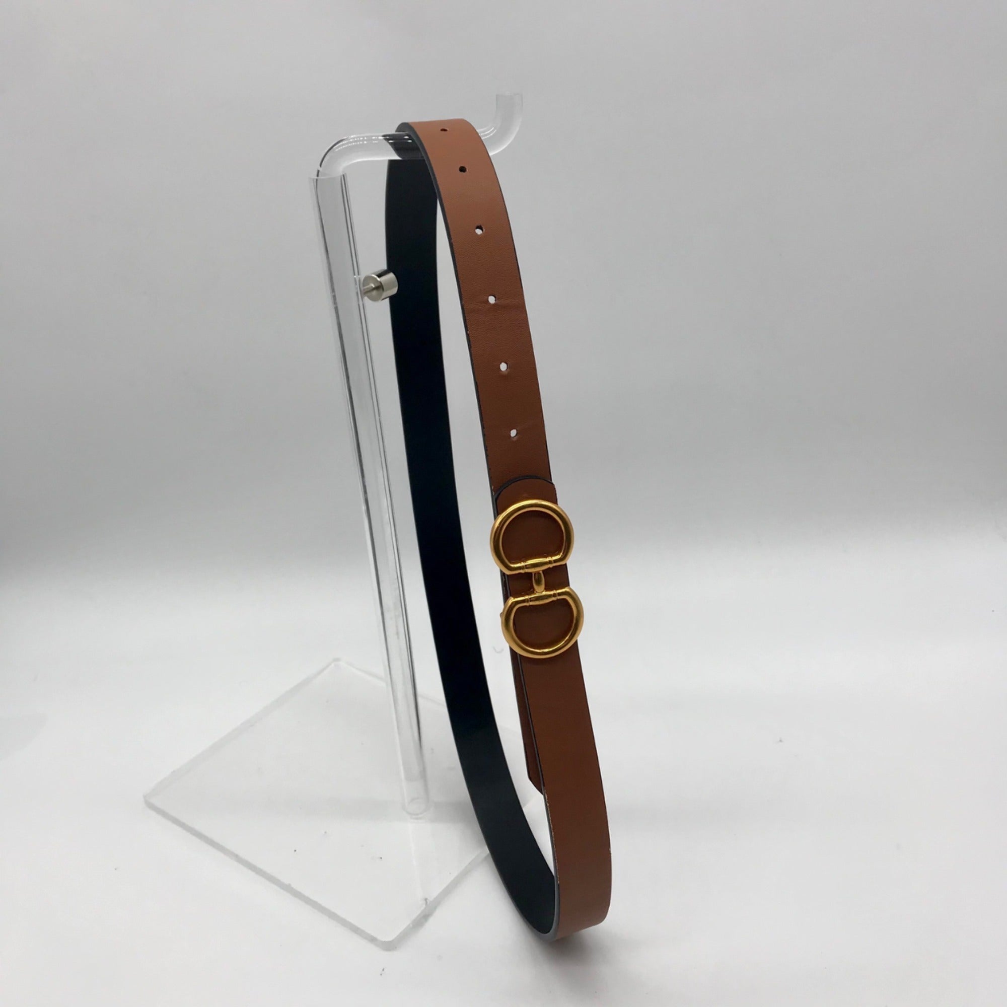 Ferragamo Black Leather Belt