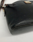 Dooney & Bourke Black Pebbled Leather Crossbody Bag