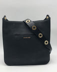 Michael Kors Black Pebbled Leather Sullivan Crossbody Bag
