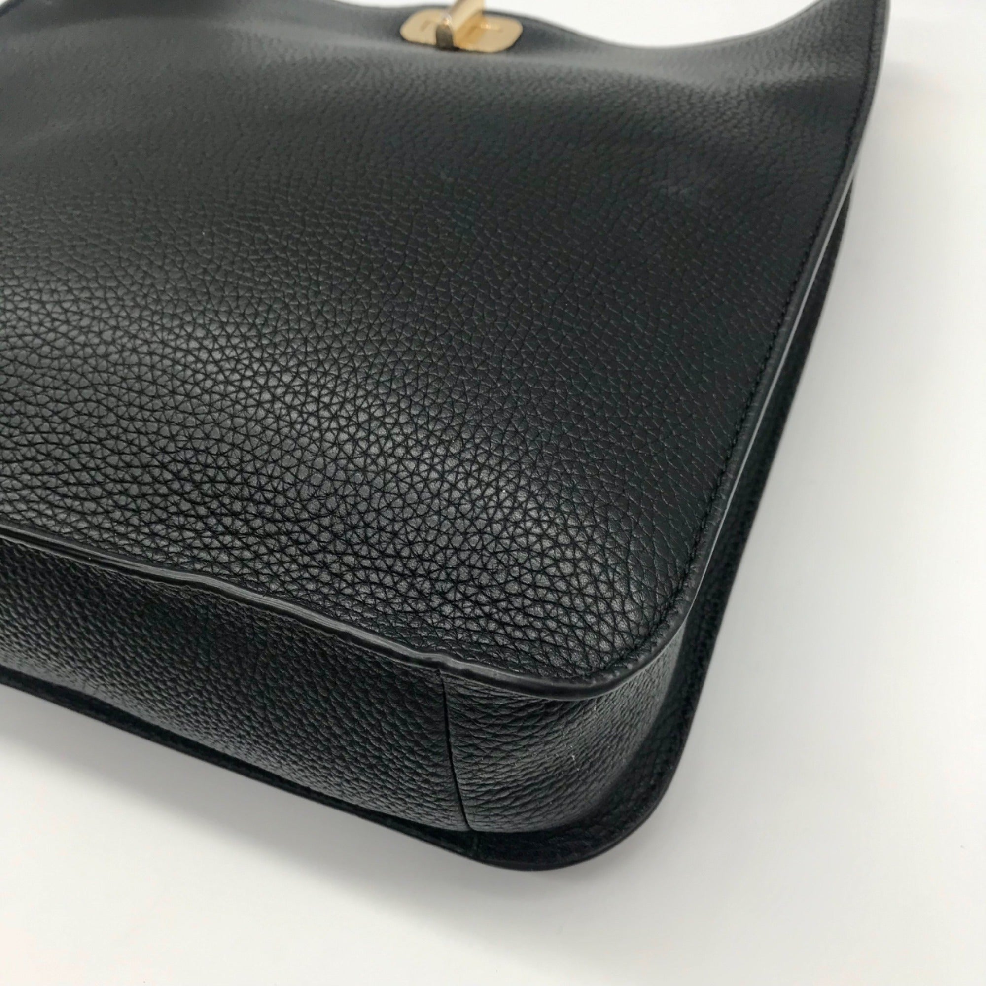 Michael Kors Black Pebbled Leather Sullivan Crossbody Bag