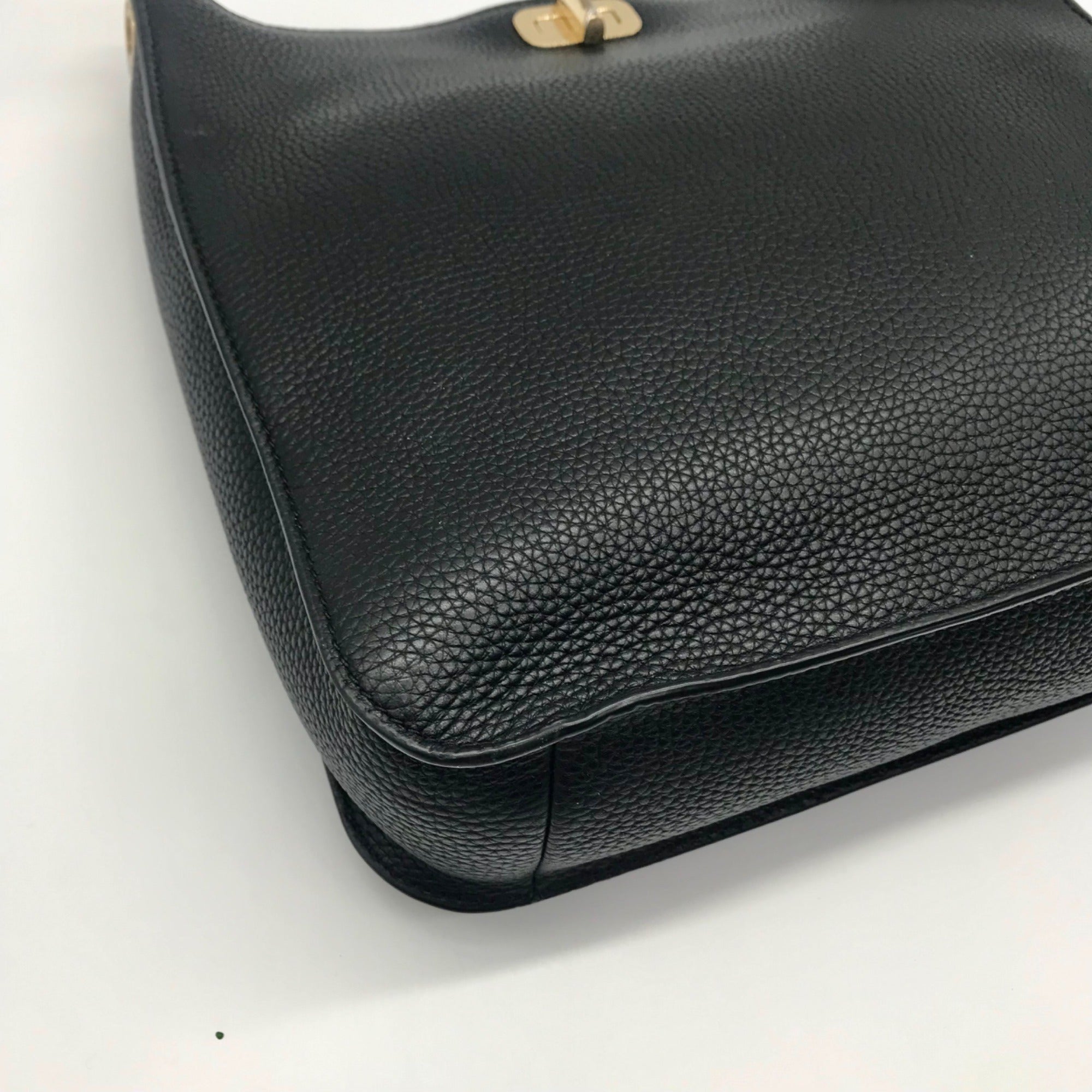 Michael Kors Black Pebbled Leather Sullivan Crossbody Bag