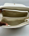 Like Dreams White Leather Bowtie Crossbody Bag