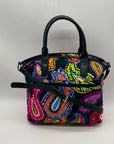 Vera Bradley Blue Twilight Paisley Pattern Traveler Bag