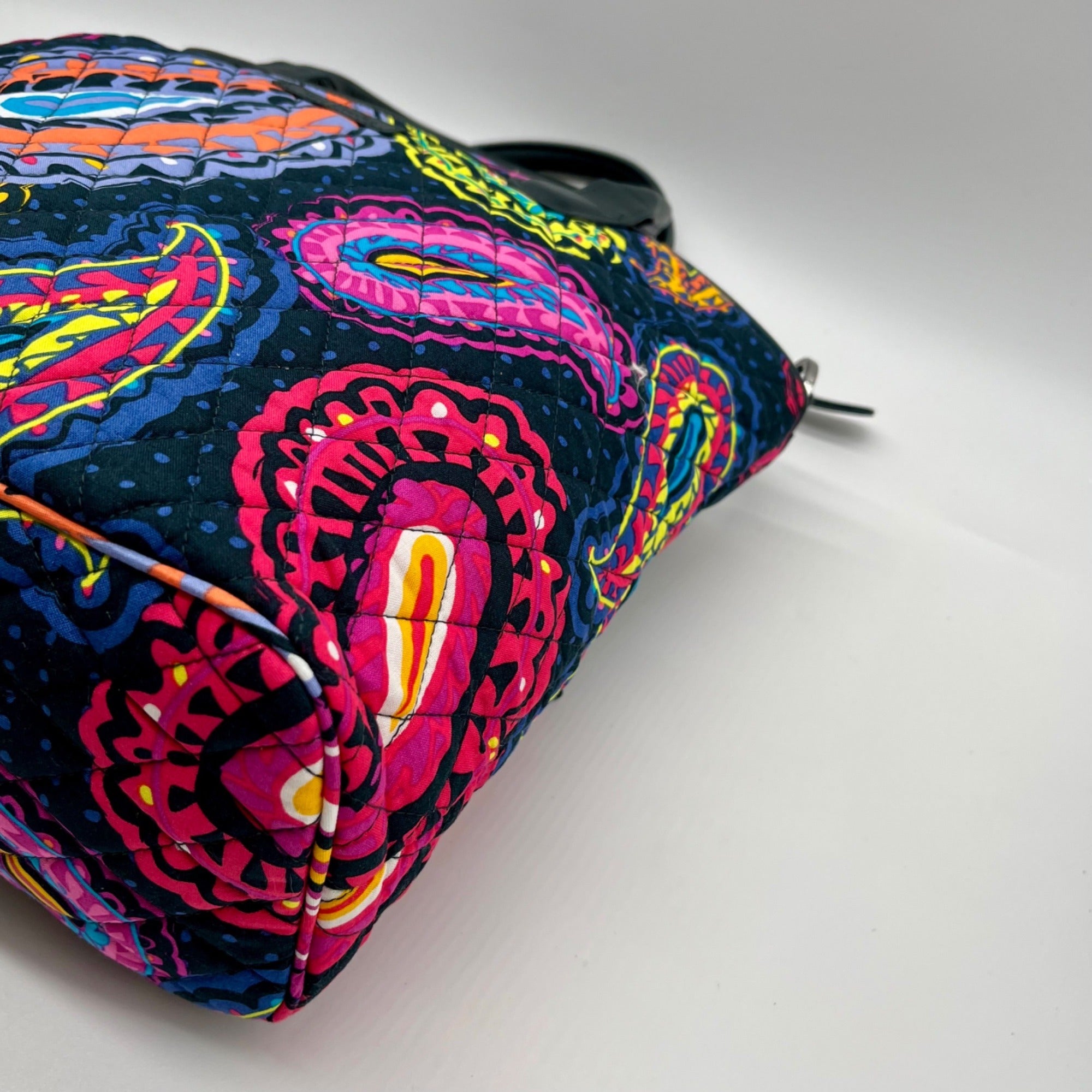 Vera Bradley Blue Twilight Paisley Pattern Traveler Bag
