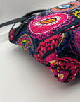 Vera Bradley Blue Twilight Paisley Pattern Traveler Bag