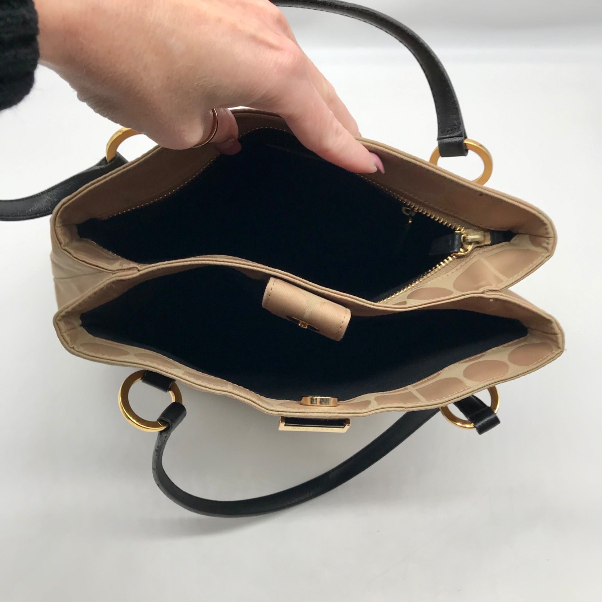 Kate Spade Camel Nylon Sam Noel Vintage Tote Bag