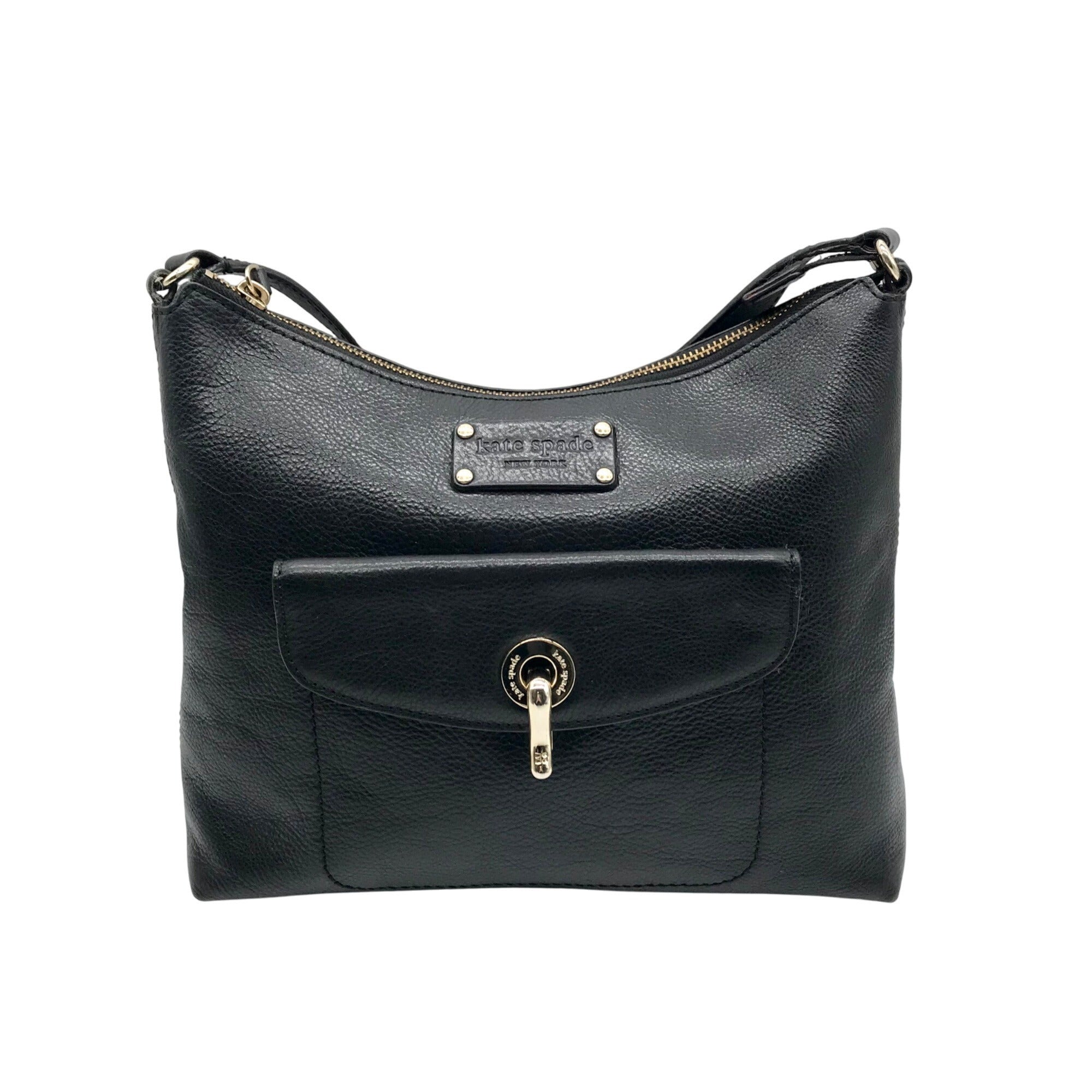 Kate Spade Black Pebbled Leather Serena Shoulder Bag