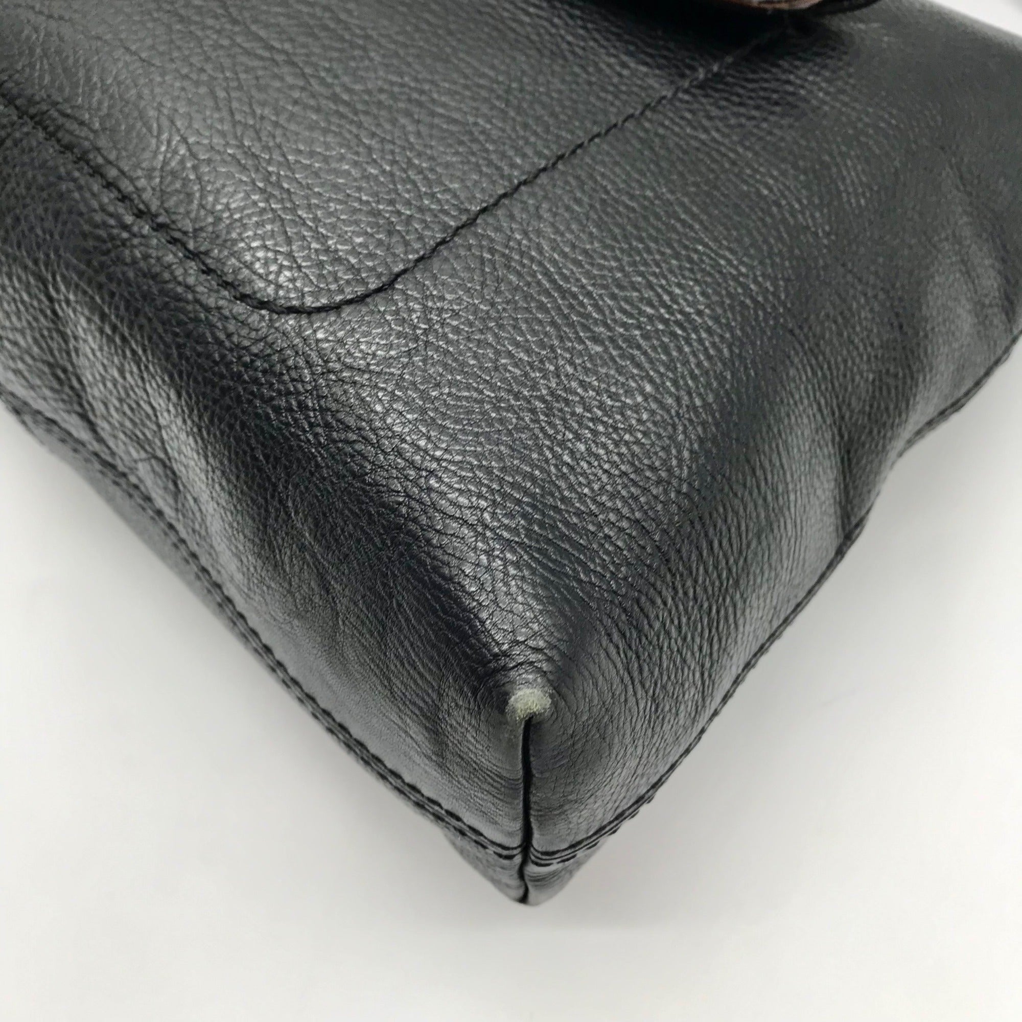 Kate Spade Black Pebbled Leather Serena Shoulder Bag