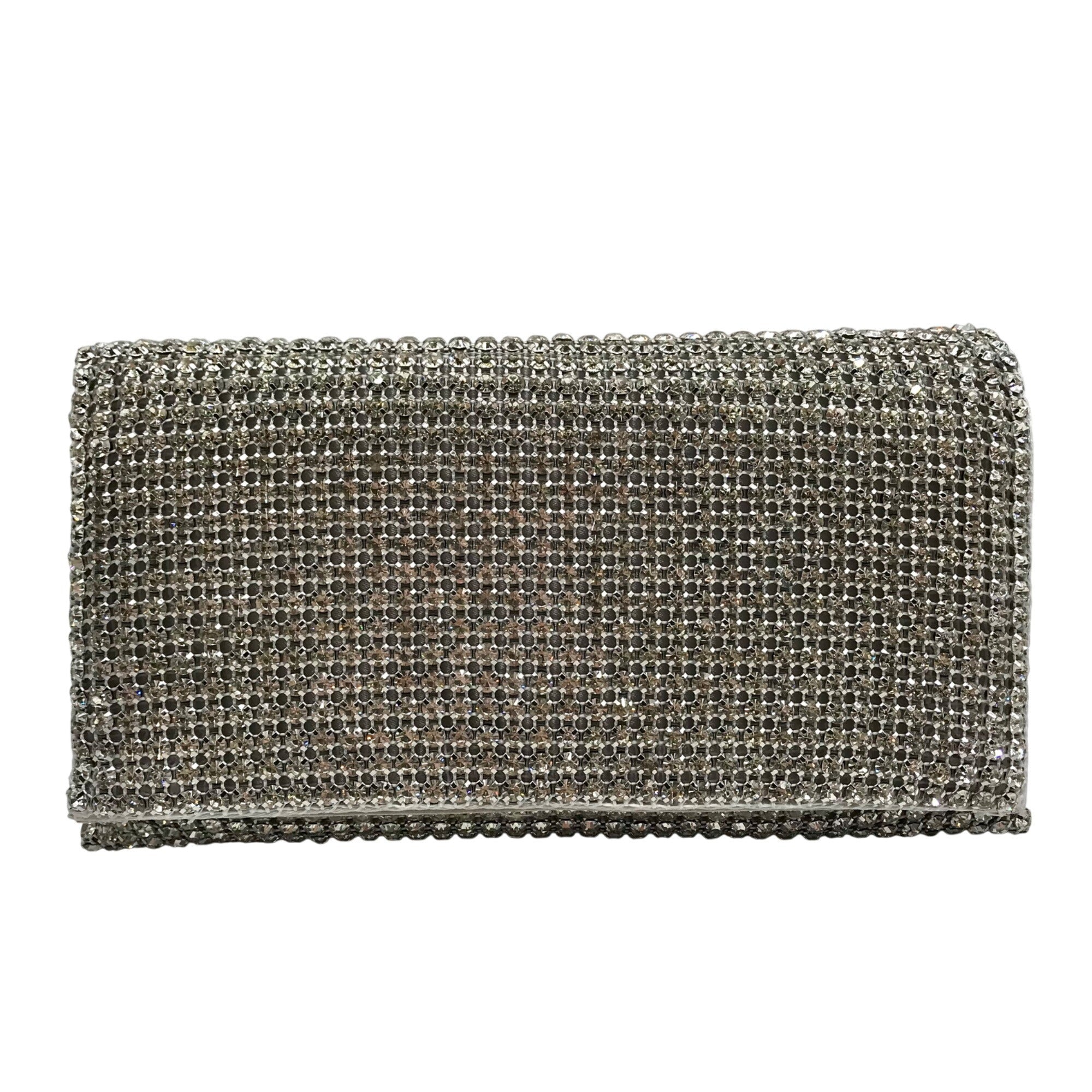 I.N.C. International Concepts Silver Mesh Prudence Convertible Clutch 