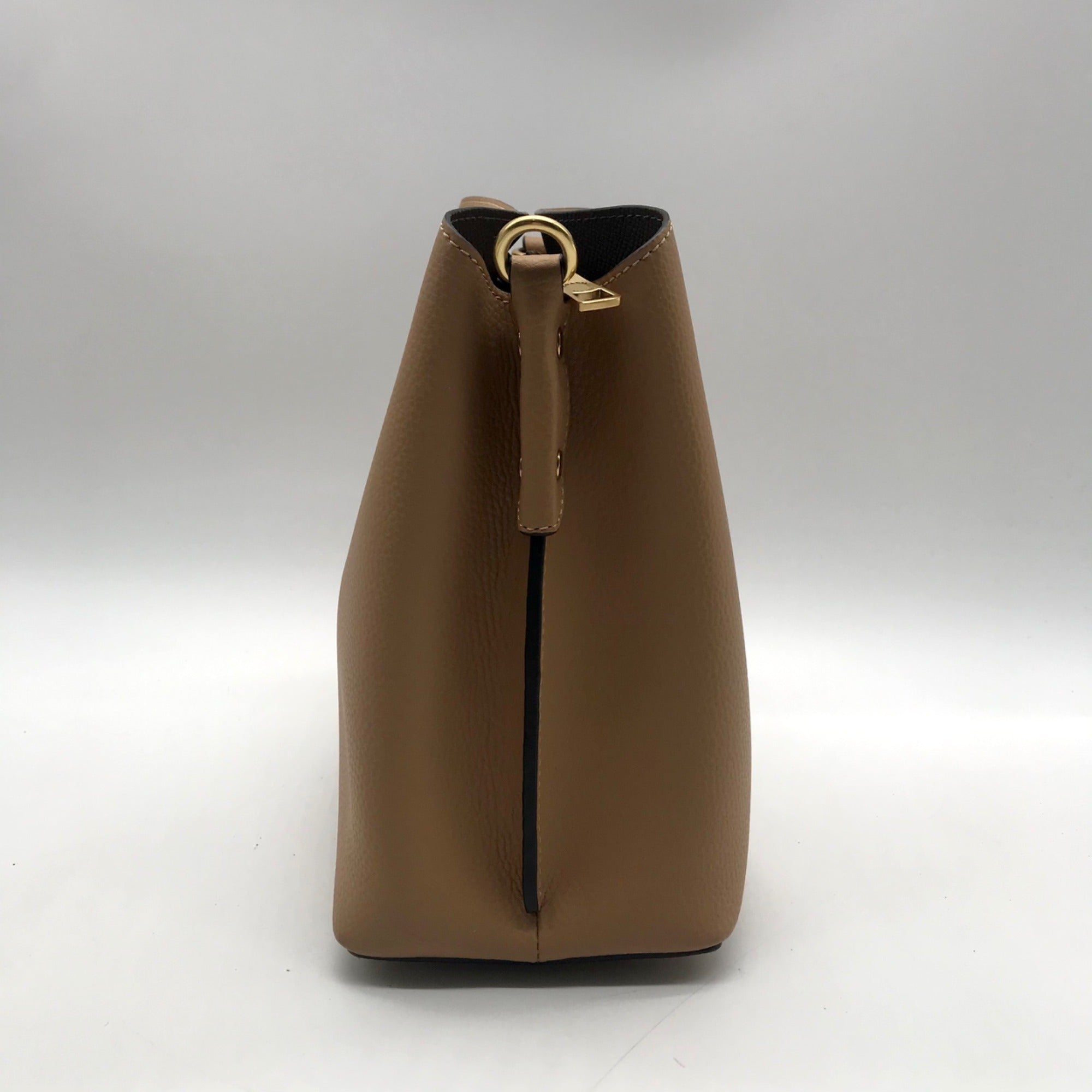Coach Tan Pebbled Leather Charlie Bucket Bag