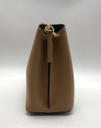Coach Tan Pebbled Leather Charlie Bucket Bag
