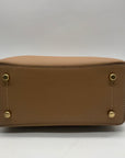 Coach Tan Pebbled Leather Charlie Bucket Bag