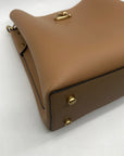 Coach Tan Pebbled Leather Charlie Bucket Bag
