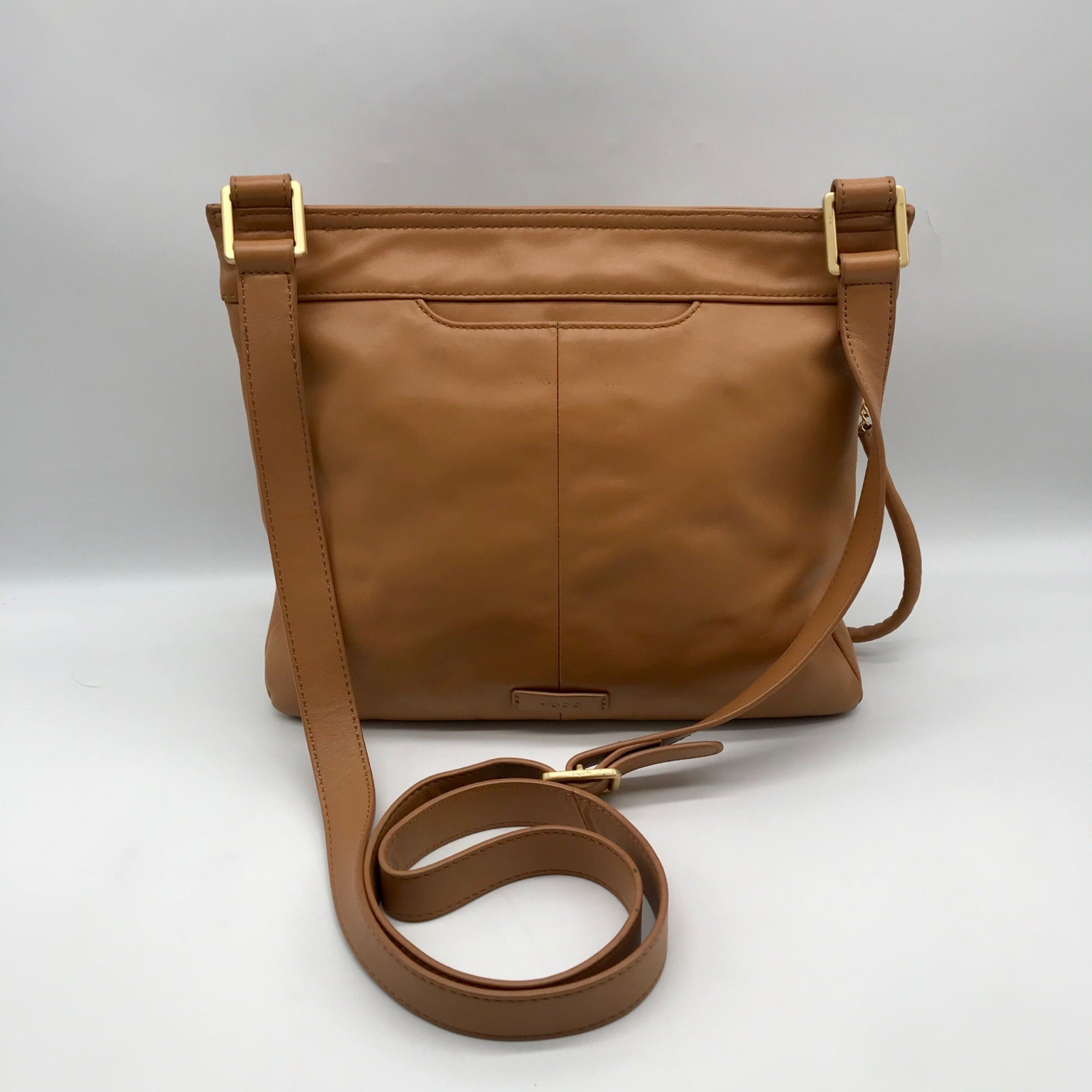 Hobo Caramel Double Zip Crossbody Bag