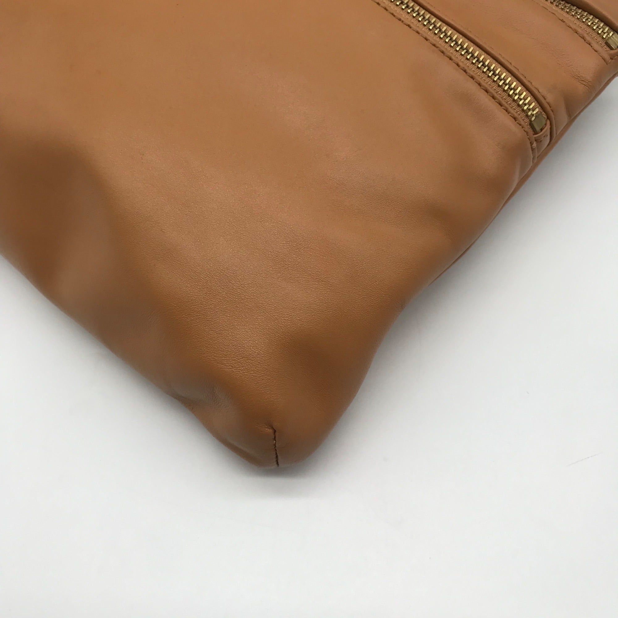 Hobo Caramel Double Zip Crossbody Bag