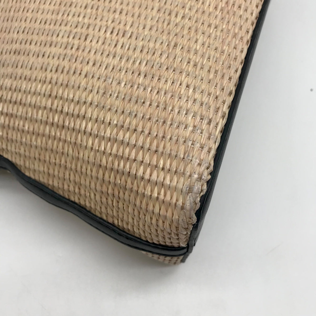 Nanette Lepore Black &amp; Neutral Thea Straw Dome Crossbody &amp; Wallet